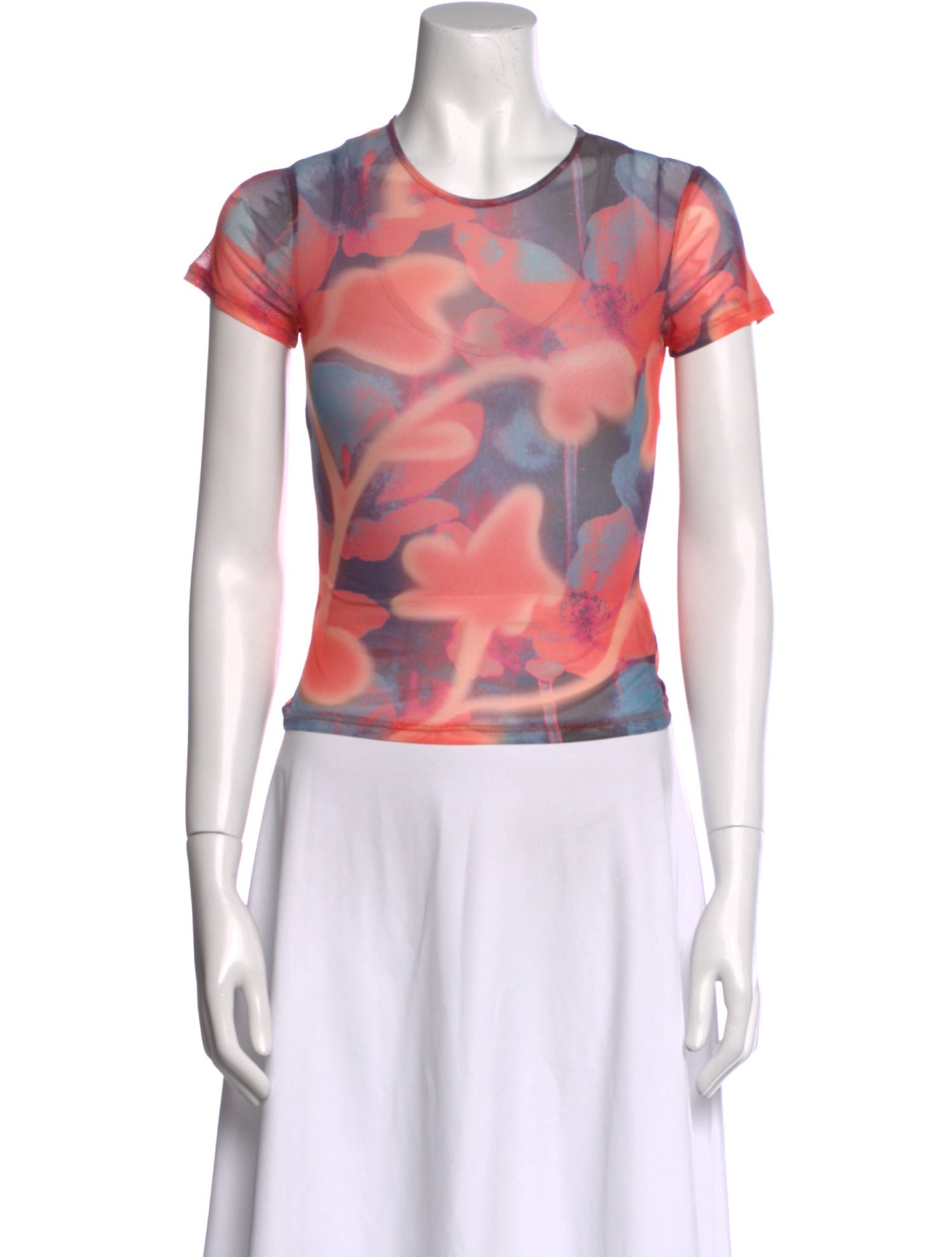 Miaou Printed Crew Neck T-Shirt