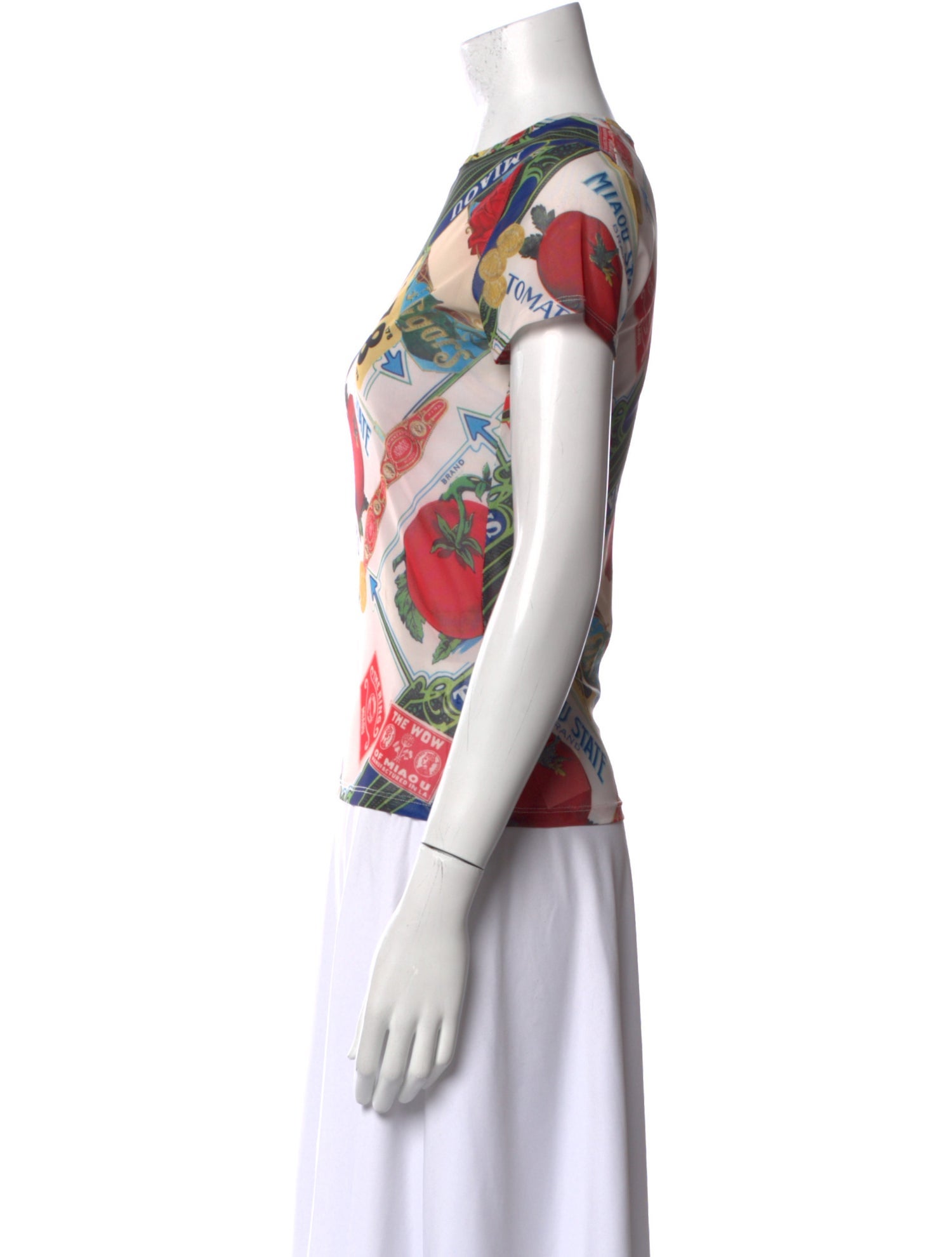 Miaou Printed Crew Neck T-Shirt