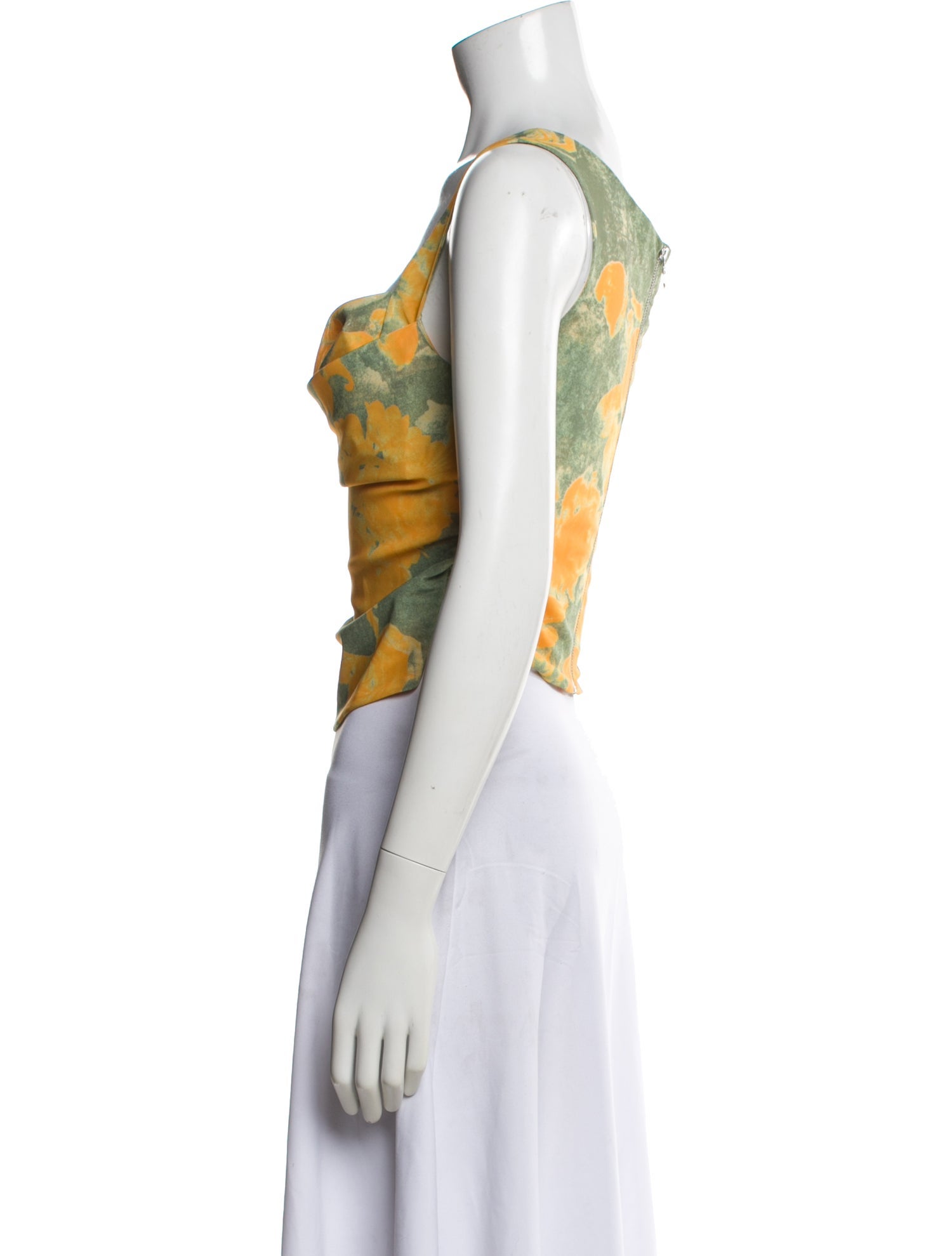 Miaou Floral Print Cowl Neck Top