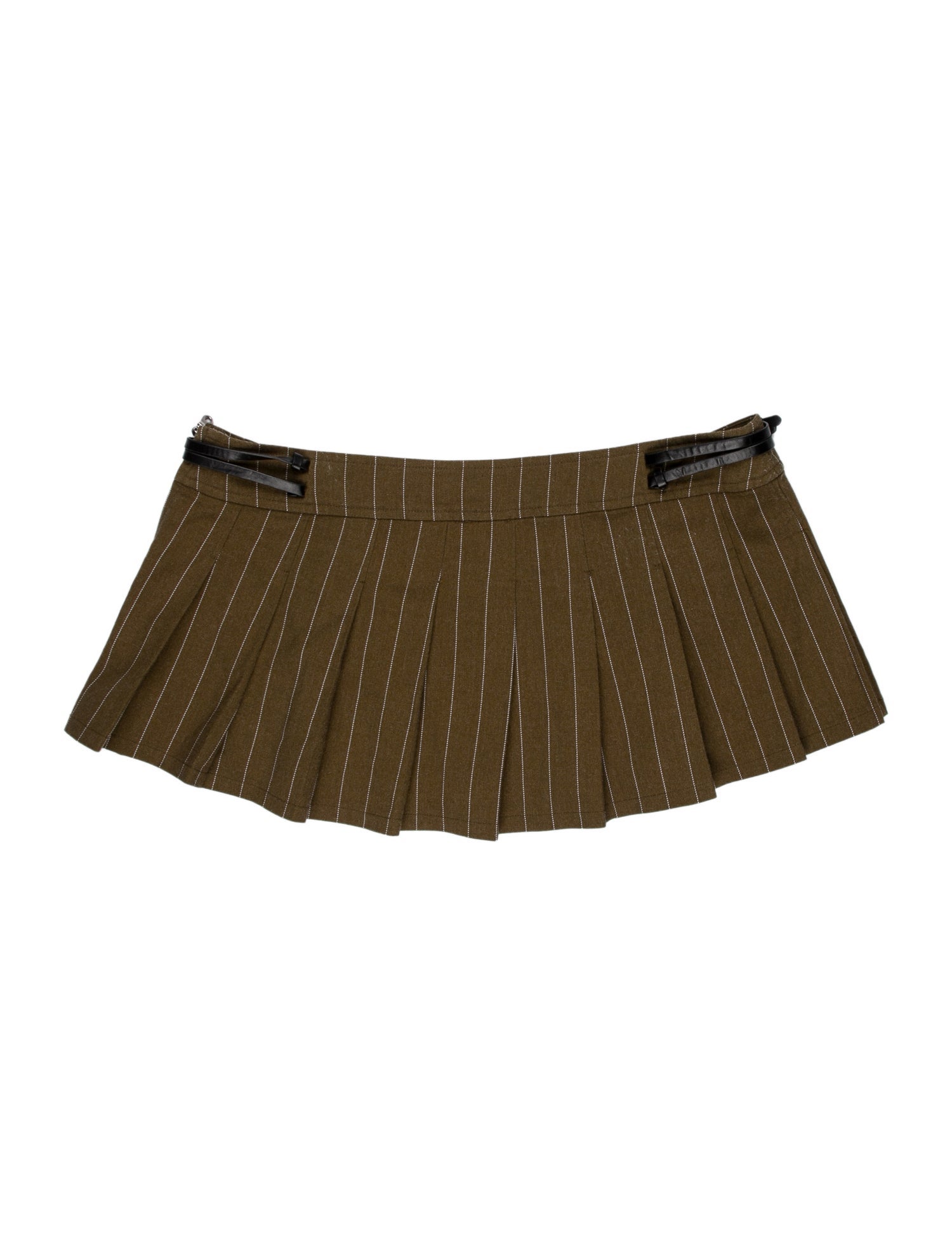 Miaou Striped Mini Skirt