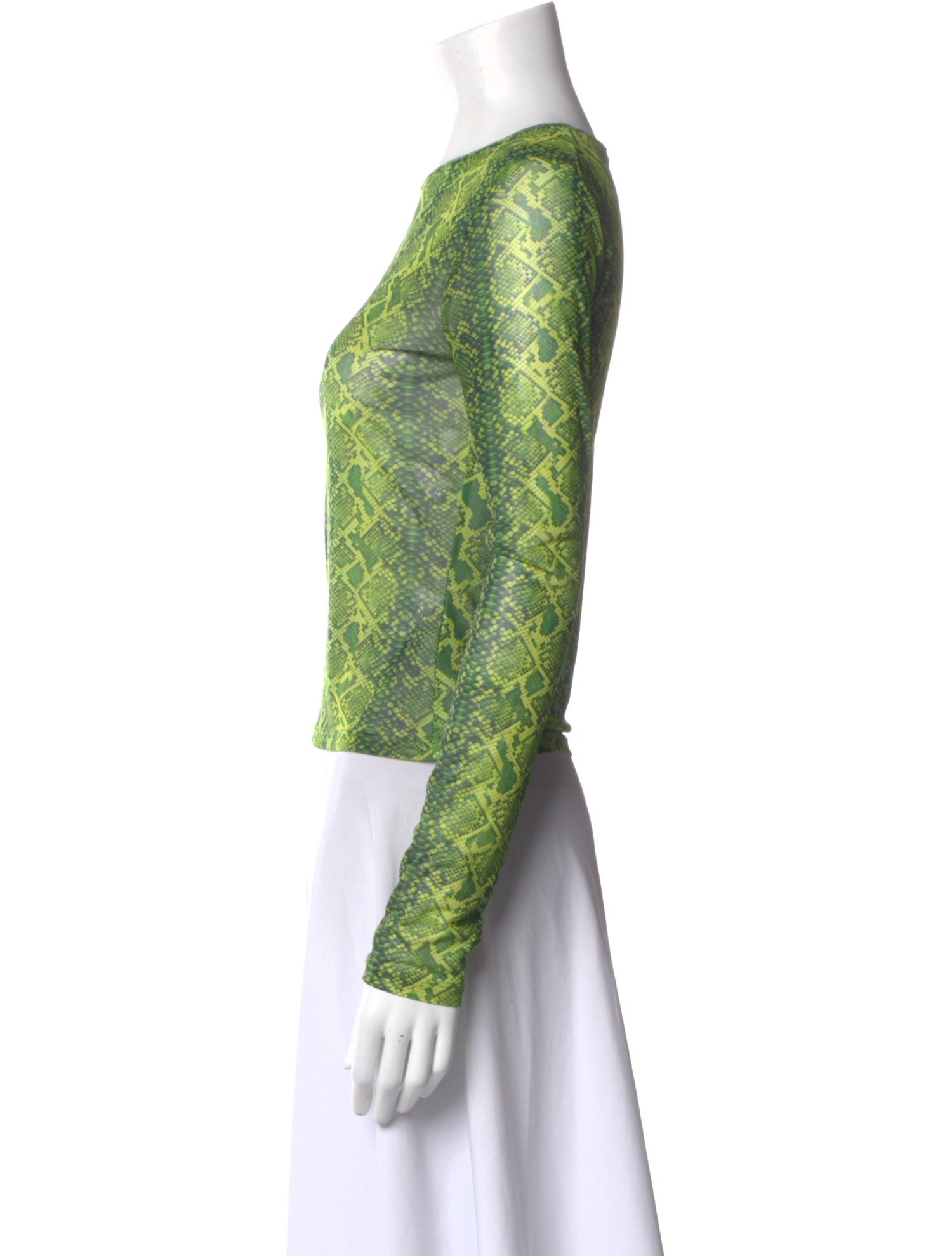 Miaou Animal Print Crew Neck Top