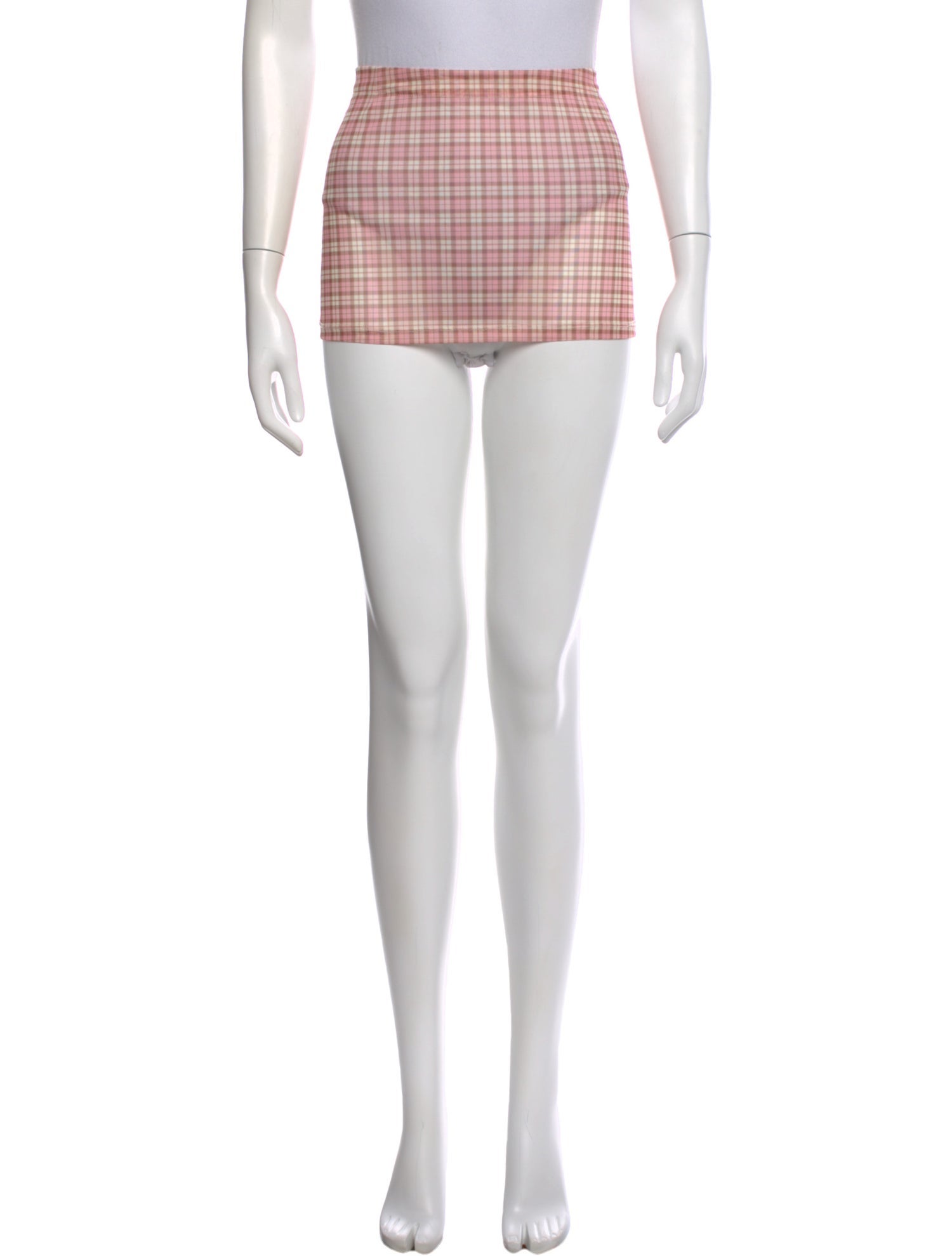 Miaou Plaid Print Mini Skirt