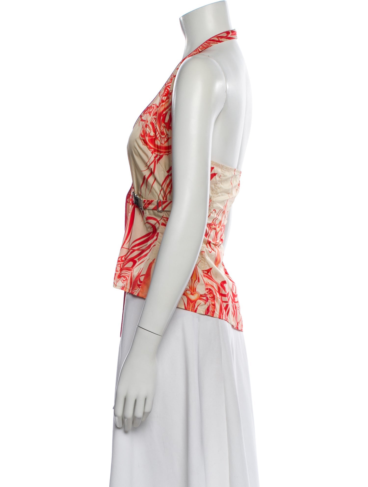 Miaou Printed Halterneck Top