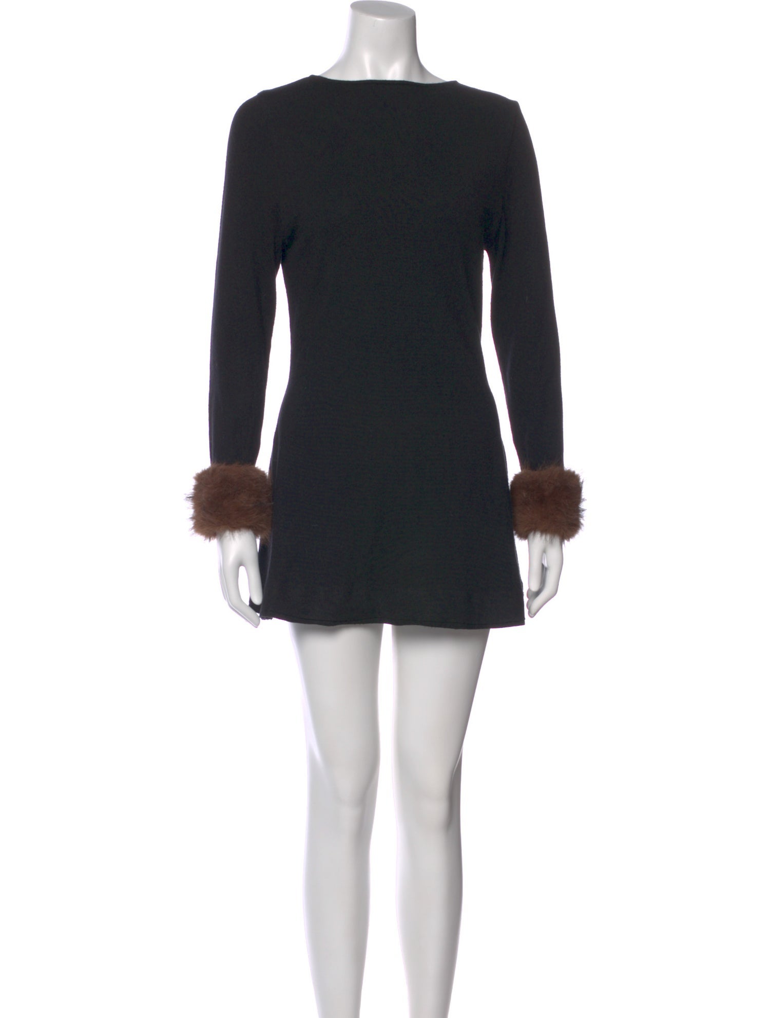 Miaou Bateau Neckline Mini Dress