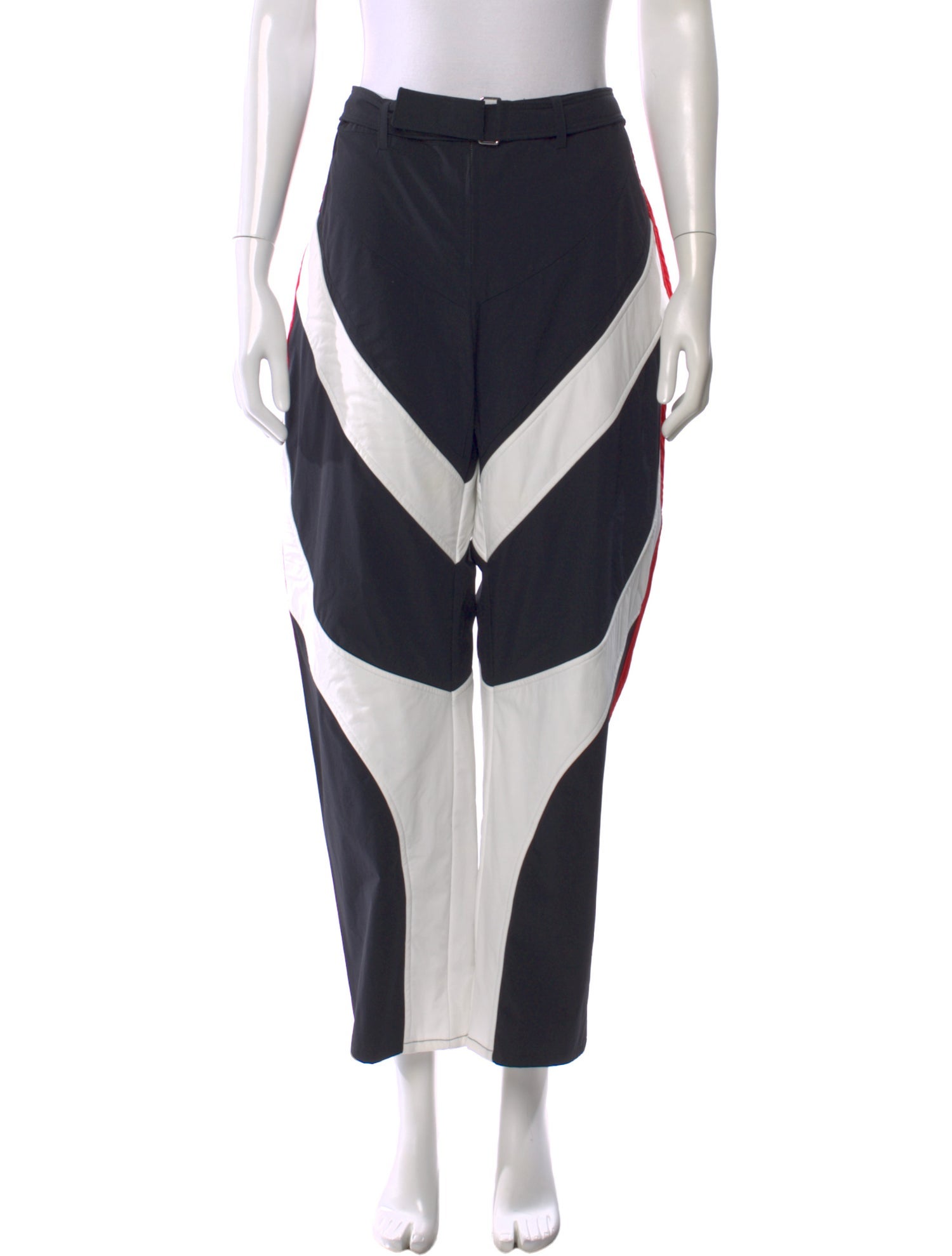 Miaou Colorblock Pattern Wide Leg Pants