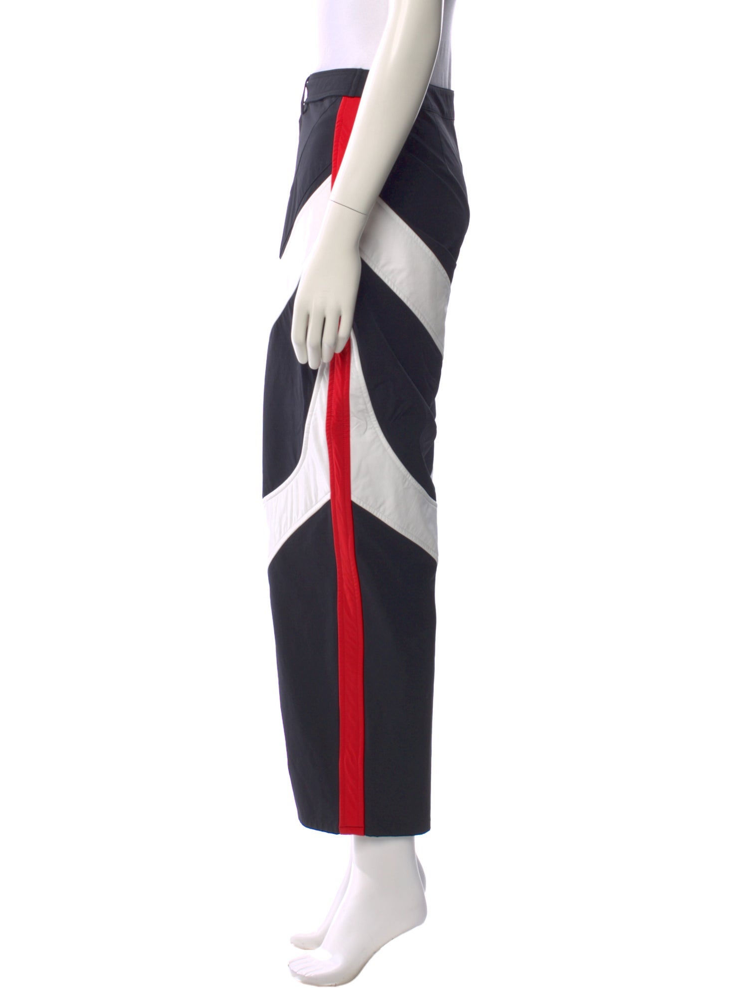 Miaou Colorblock Pattern Wide Leg Pants