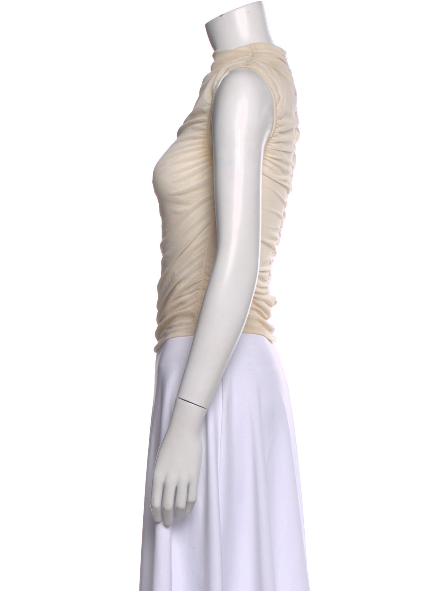 Miaou Mock Neck Sleeveless Top