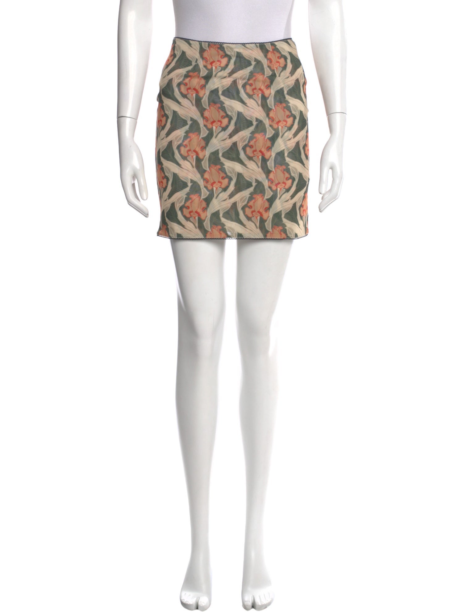 Miaou Floral Print Mini Skirt w/ Tags