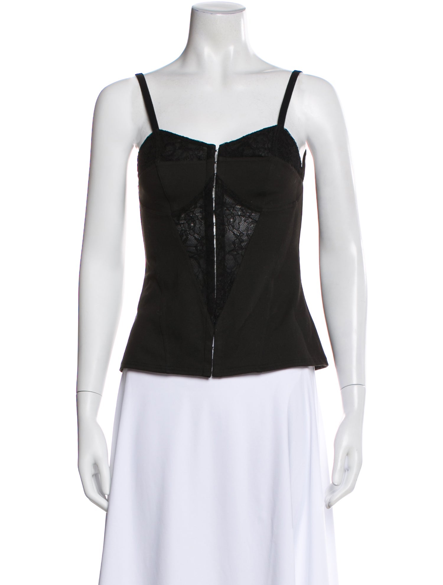 Miaou V-Neck Sleeveless Crop Top