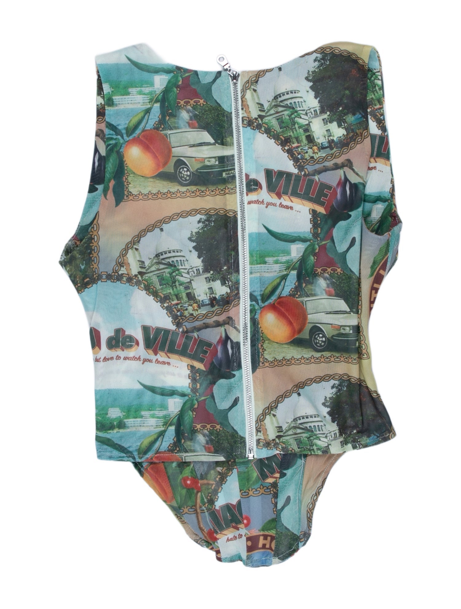 Miaou Graphic Print Short Sleeve Top