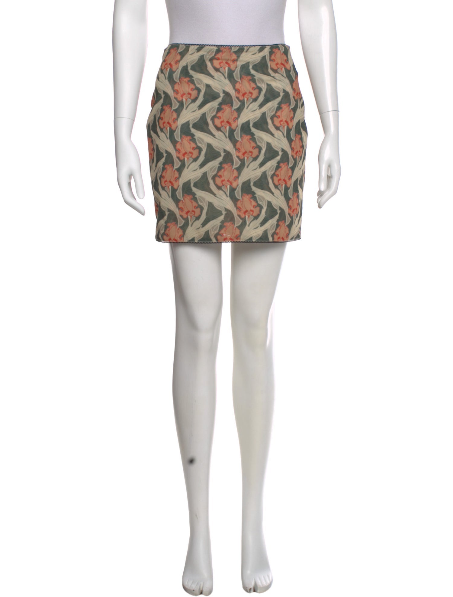 Miaou Printed Mini Skirt