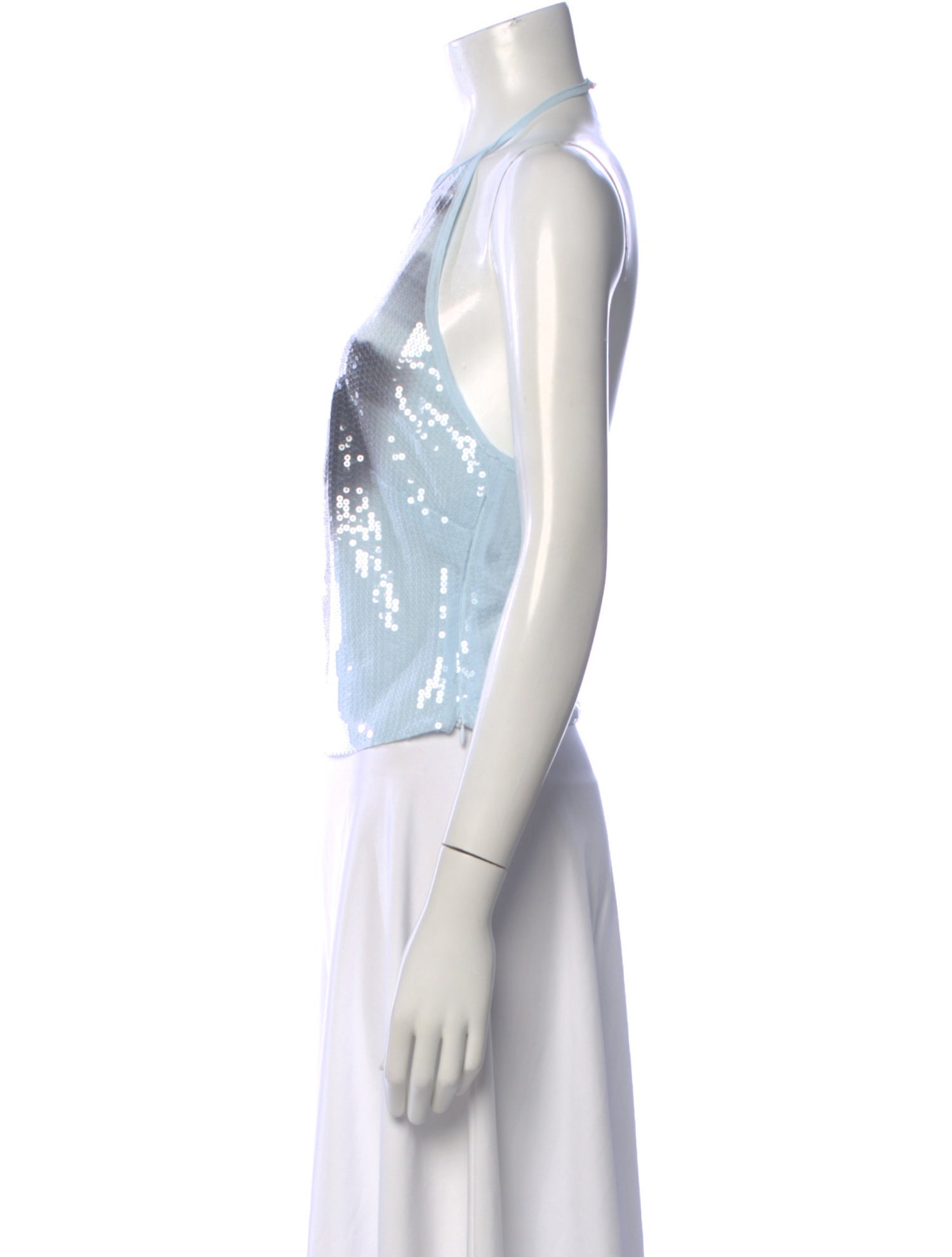 Miaou Graphic Print Halterneck Crop Top w/ Tags