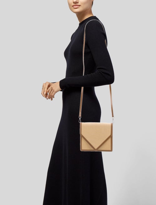 Marina Raphael Raffia Shoulder Bag