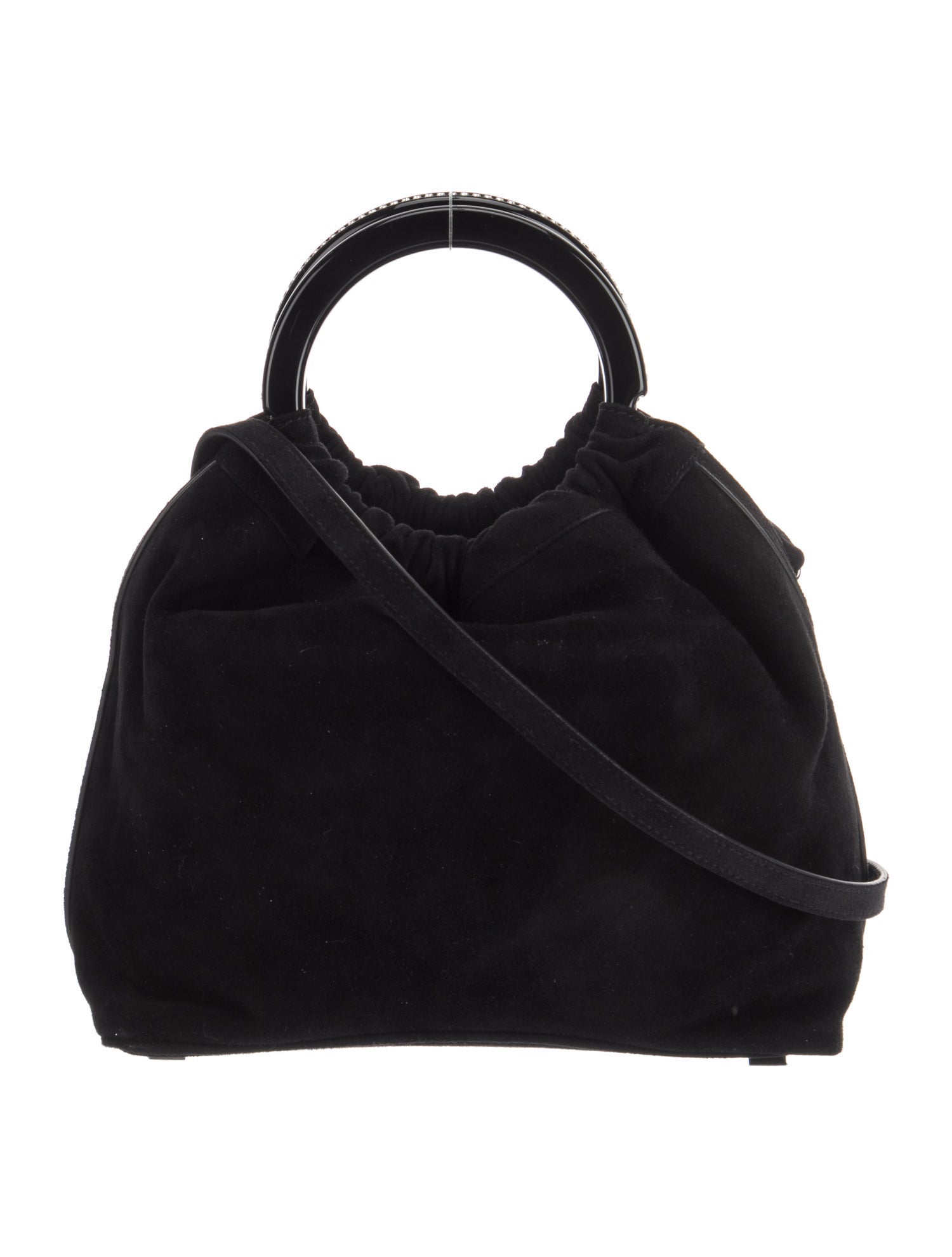 Marina Raphael Suede Top Handle Bag