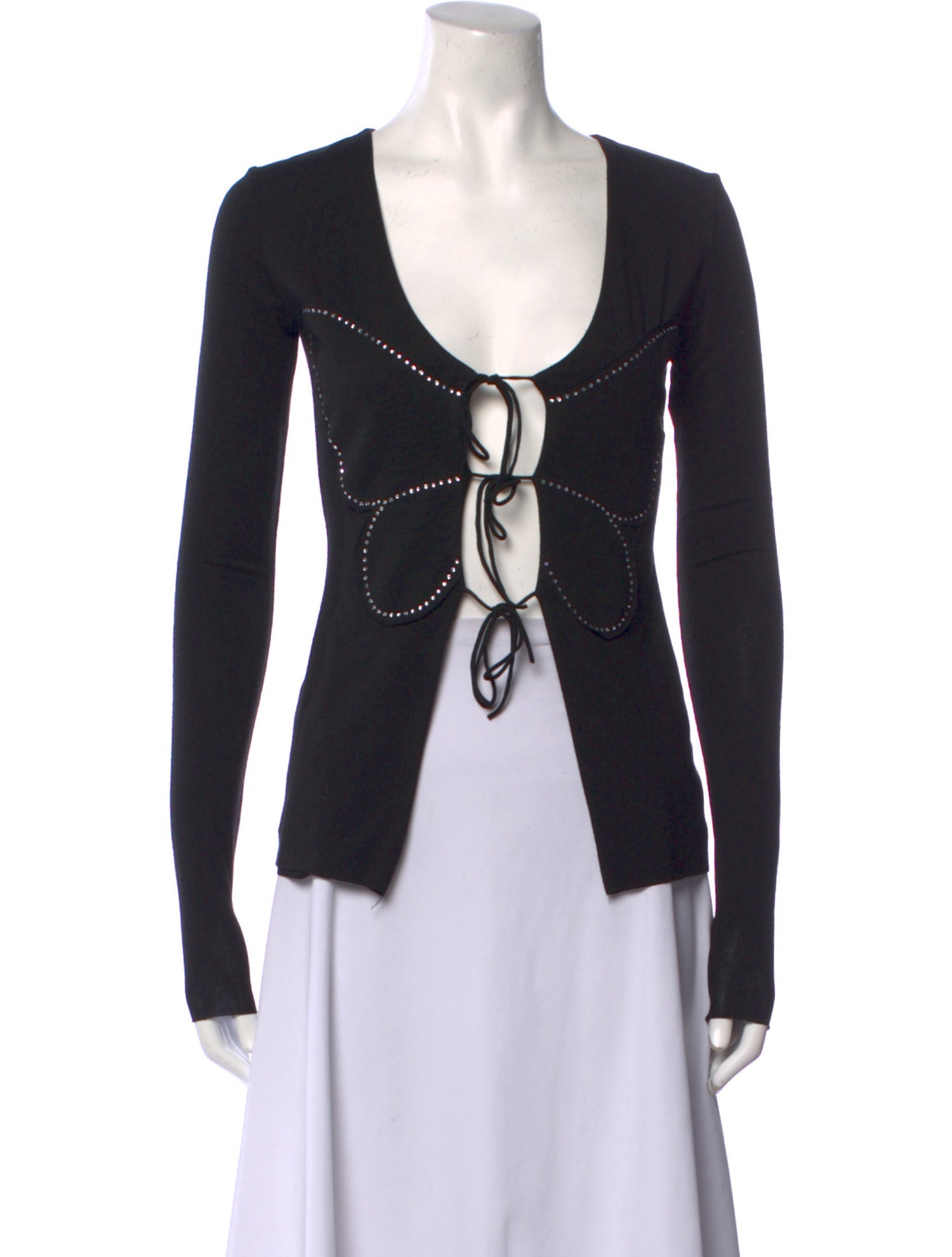 Manuri V-Neck Long Sleeve Sweatshirt