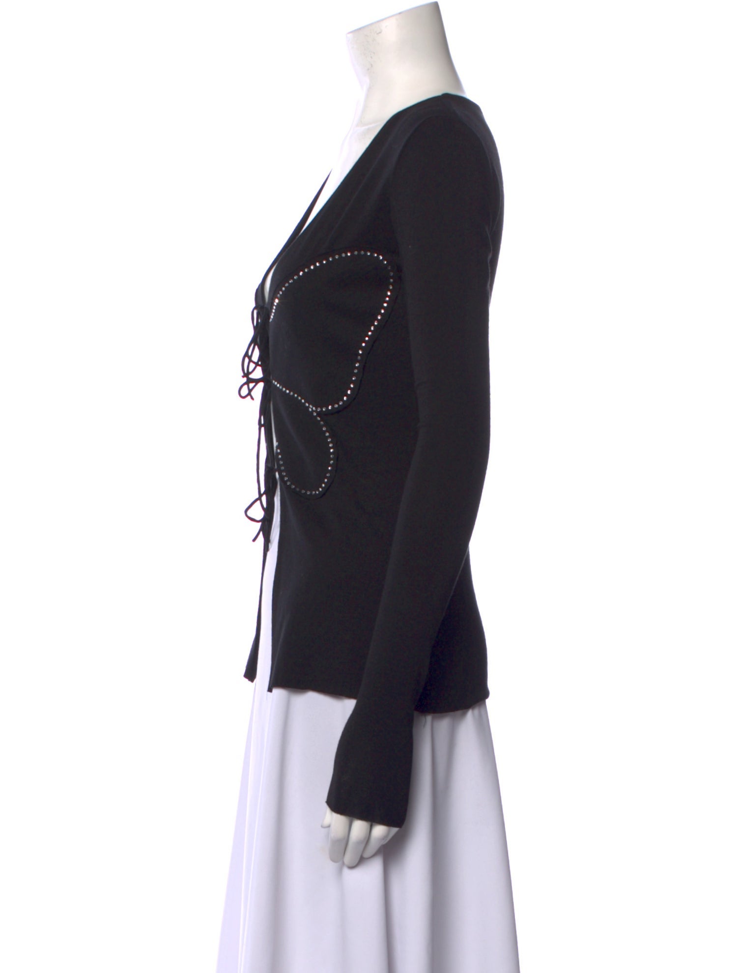 Manuri V-Neck Long Sleeve Sweatshirt