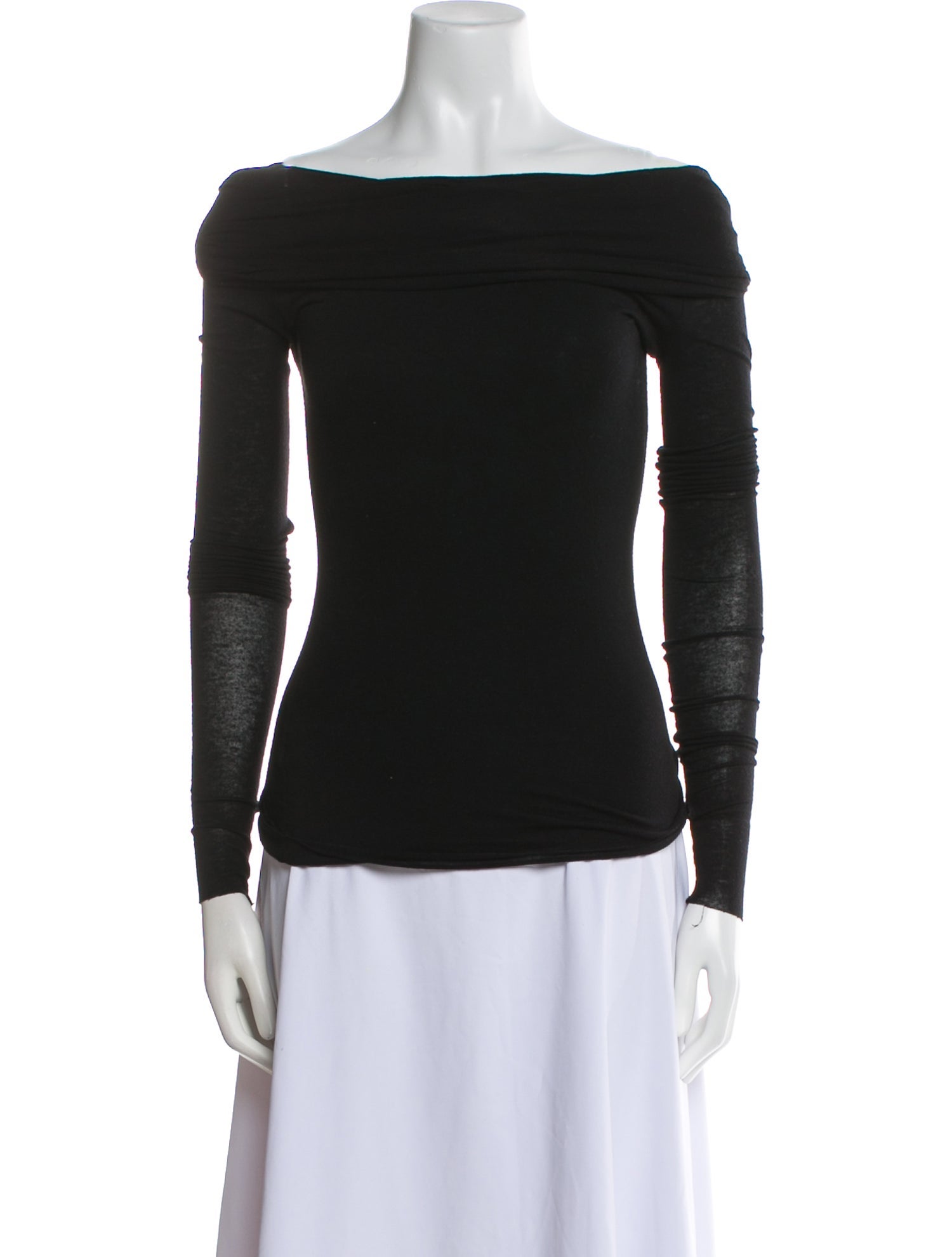 Manuri Off-The-Shoulder Long Sleeve Top