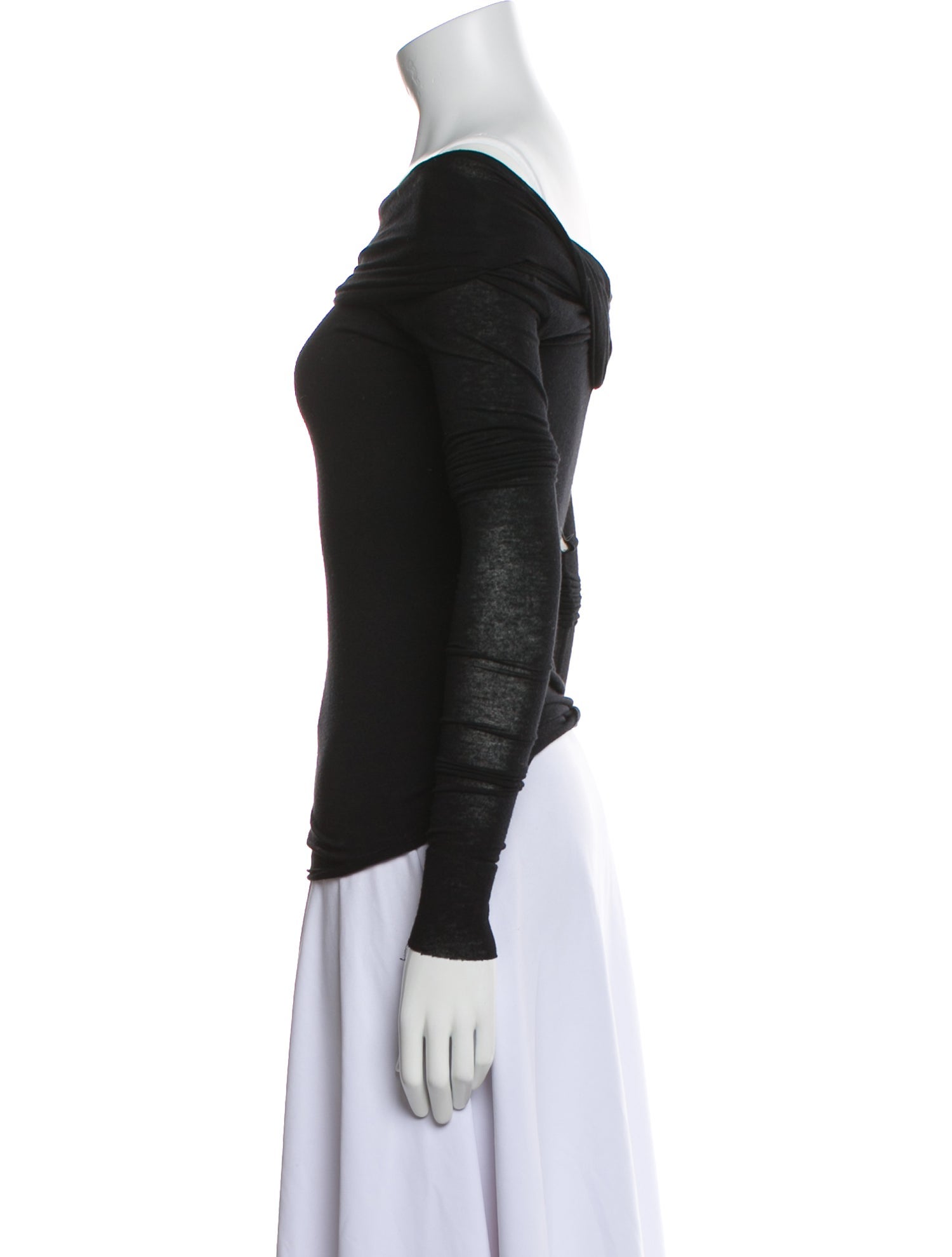 Manuri Off-The-Shoulder Long Sleeve Top