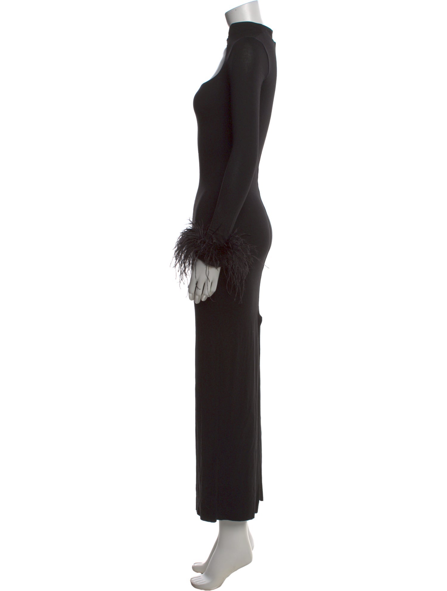 Manuri Mock Neck Long Dress