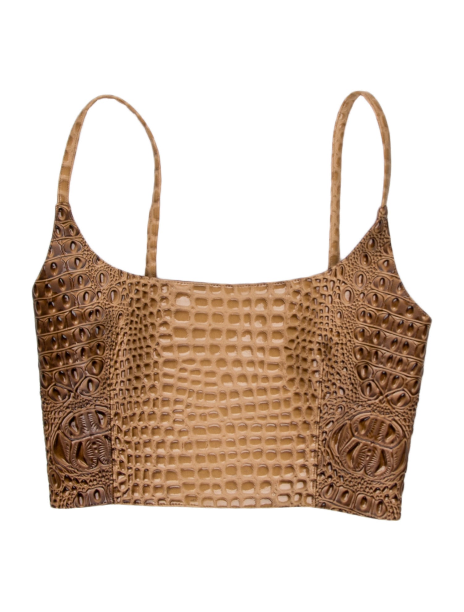 MIA VESPER Scoop Neck Sleeveless Crop Top