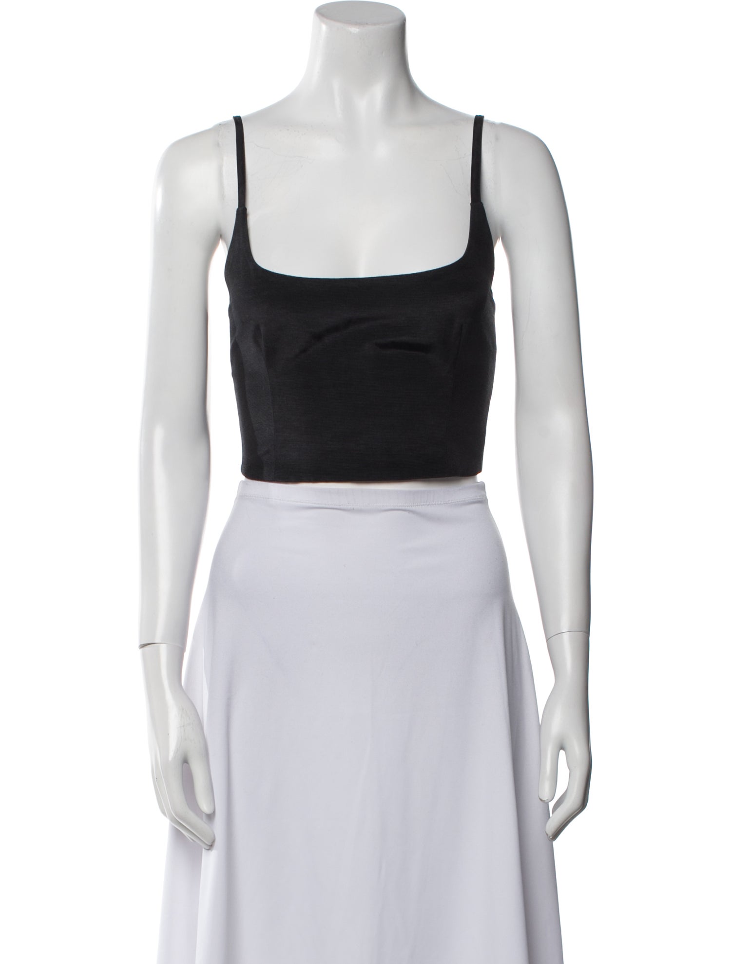 MIA VESPER Square Neckline Sleeveless Crop Top