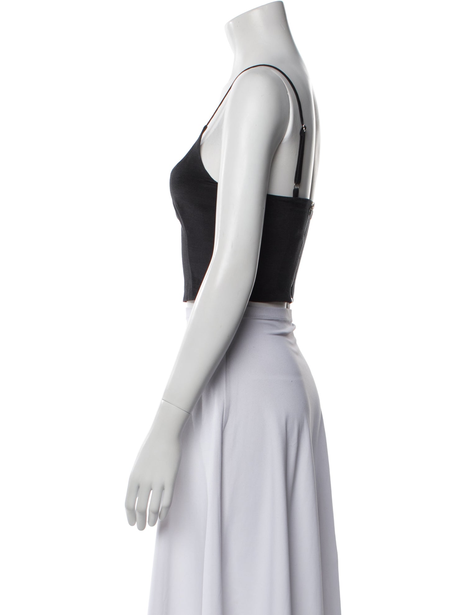 MIA VESPER Square Neckline Sleeveless Crop Top