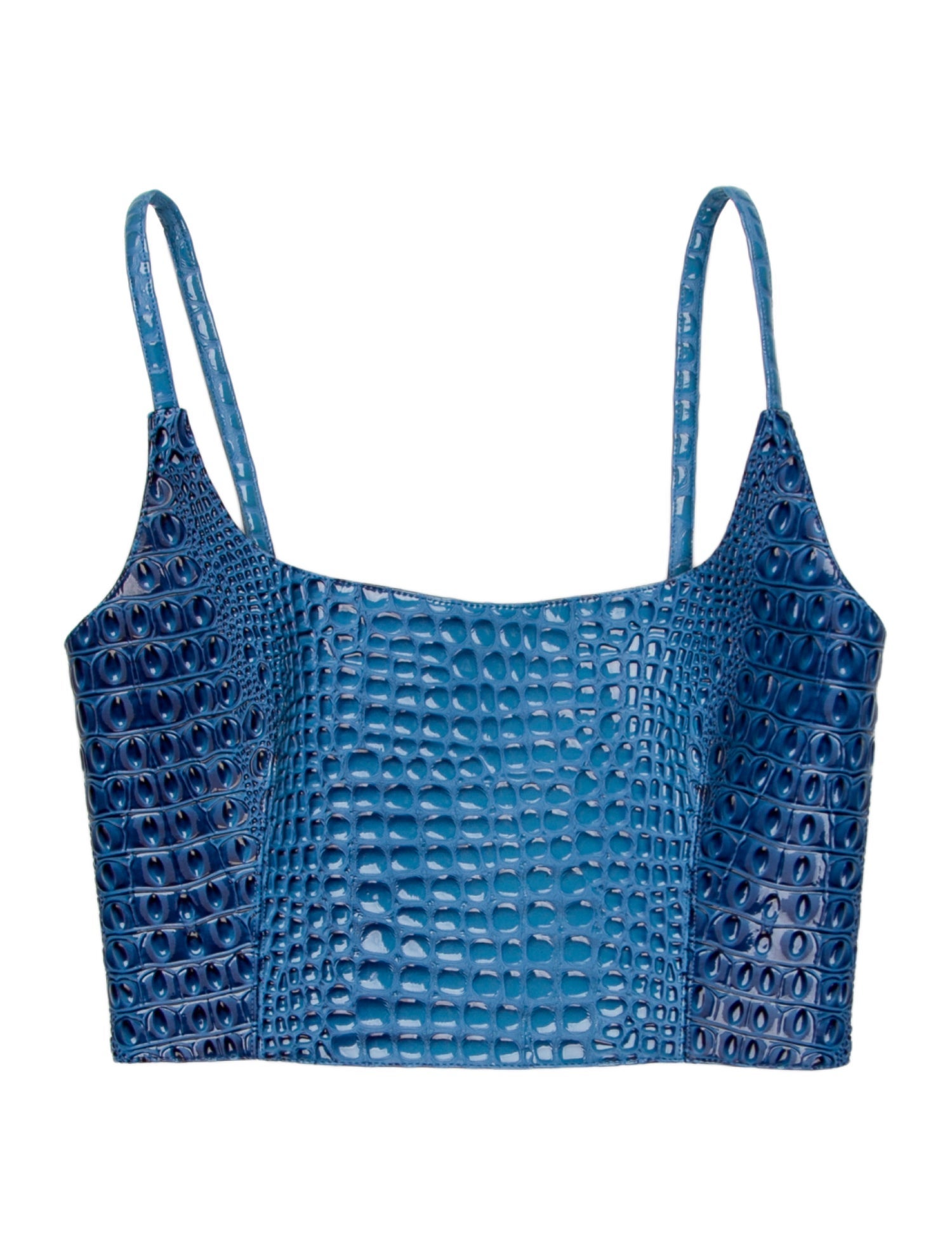 MIA VESPER Square Neckline Sleeveless Crop Top