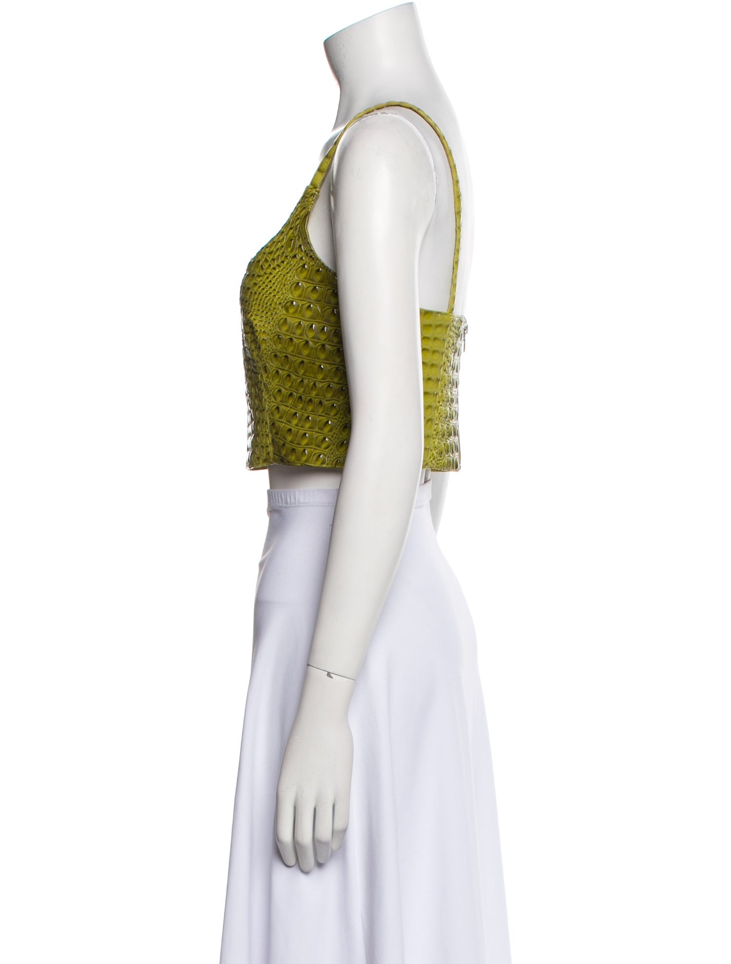MIA VESPER Square Neckline Sleeveless Crop Top