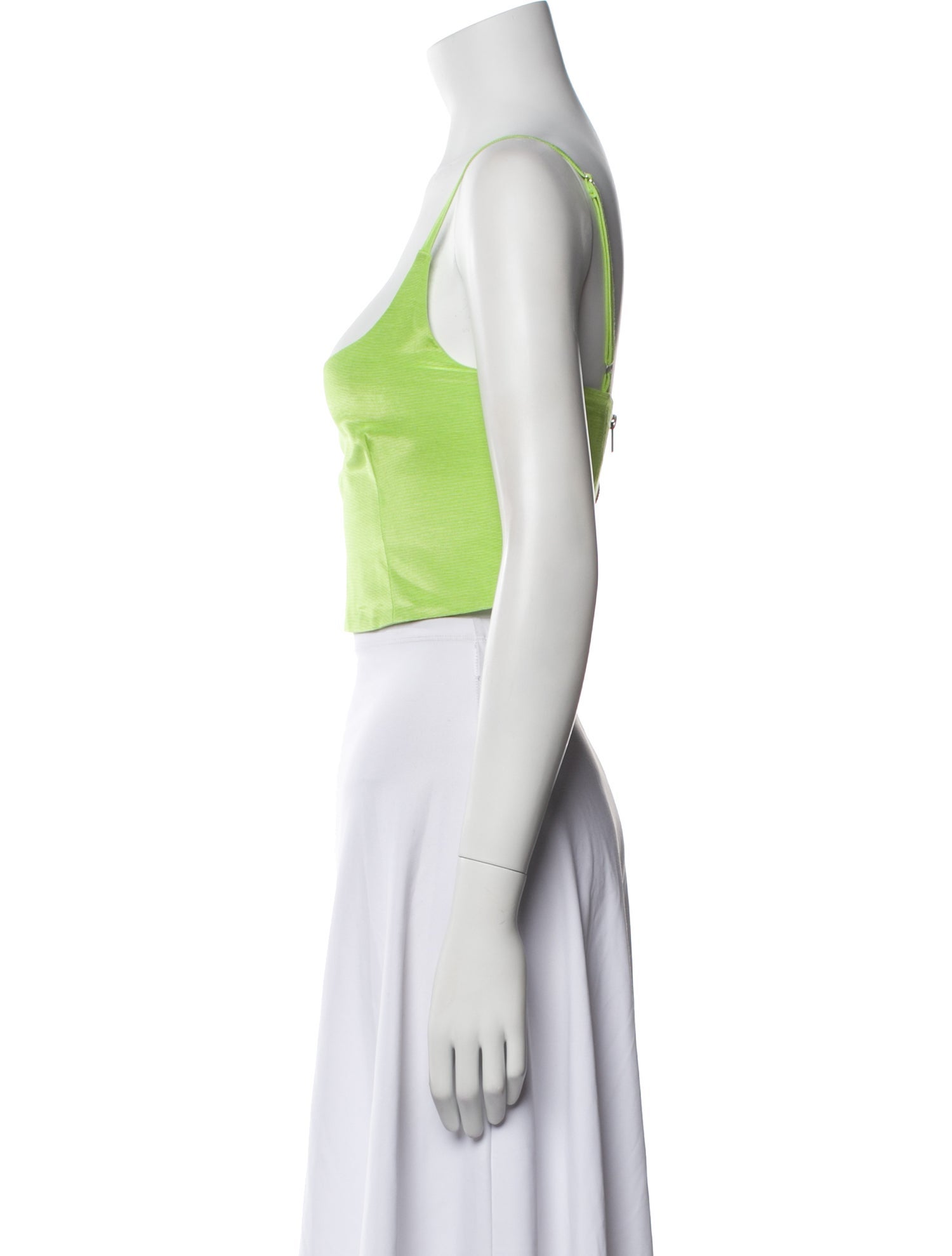 MIA VESPER Square Neckline Sleeveless Crop Top