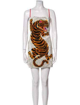 MIA VESPER Printed Mini Dress