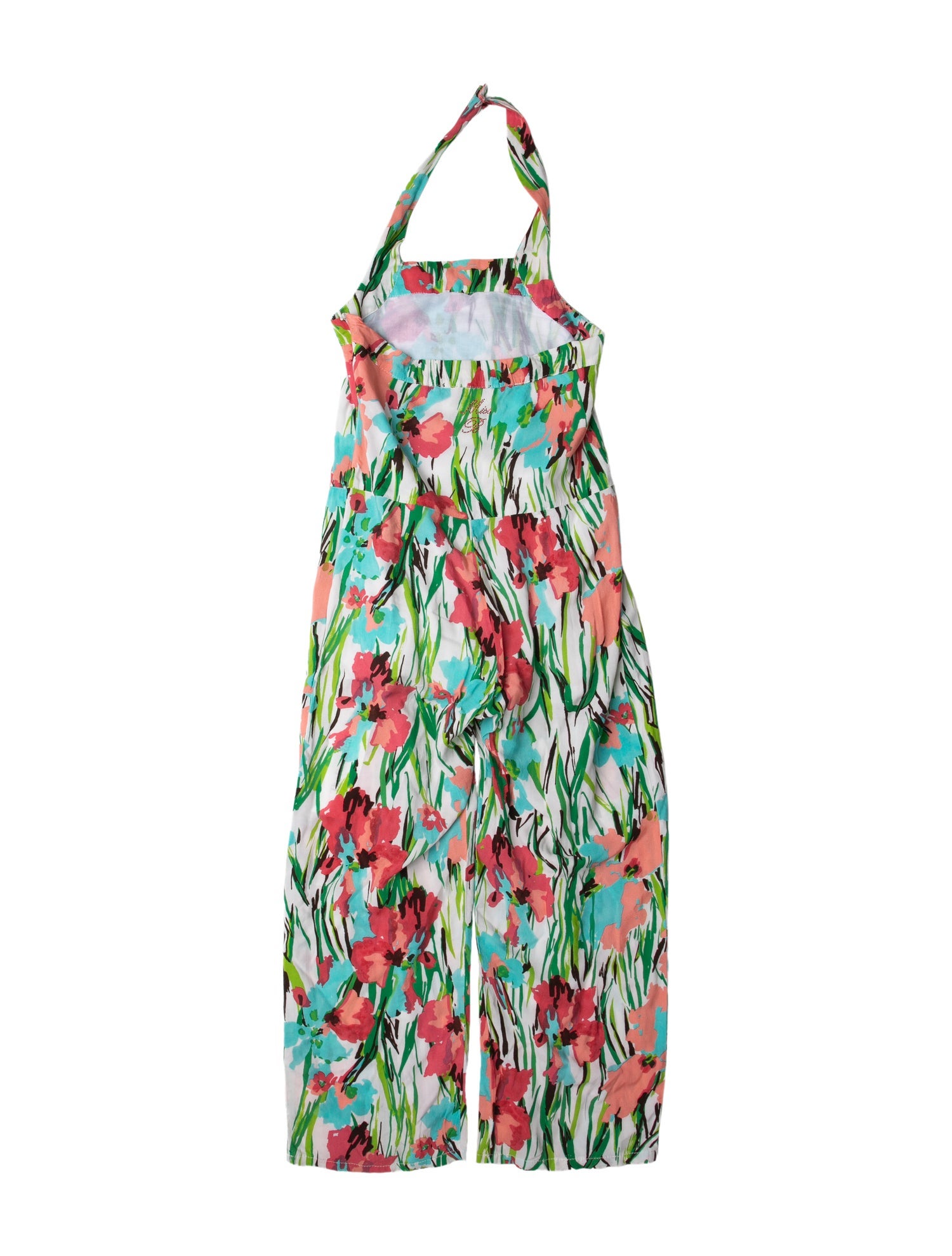 Miss Blumarine Printed Halterneck Jumpsuit