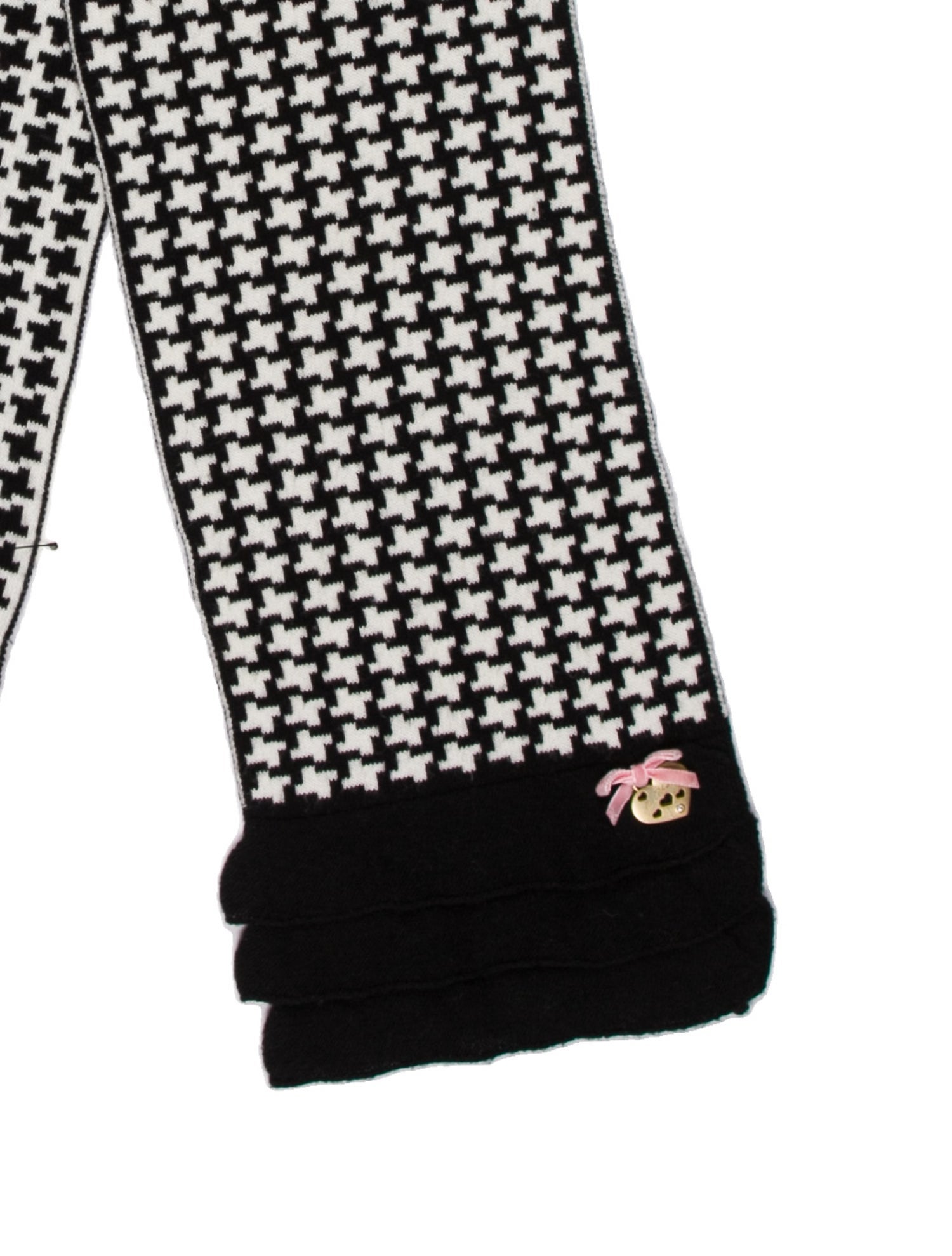 Miss Blumarine Houndstooth Print Scarf