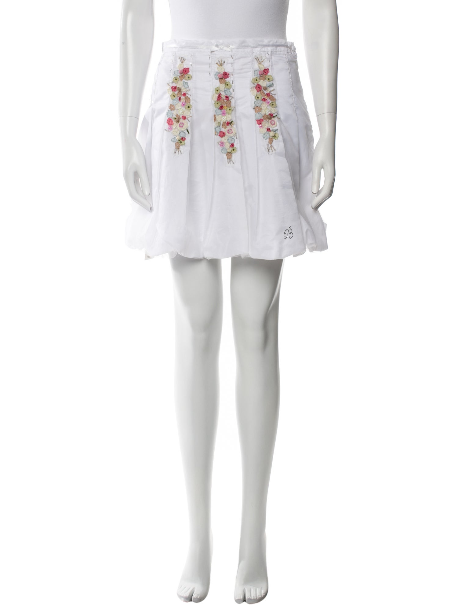 Miss Blumarine Nylon Mini Skirt