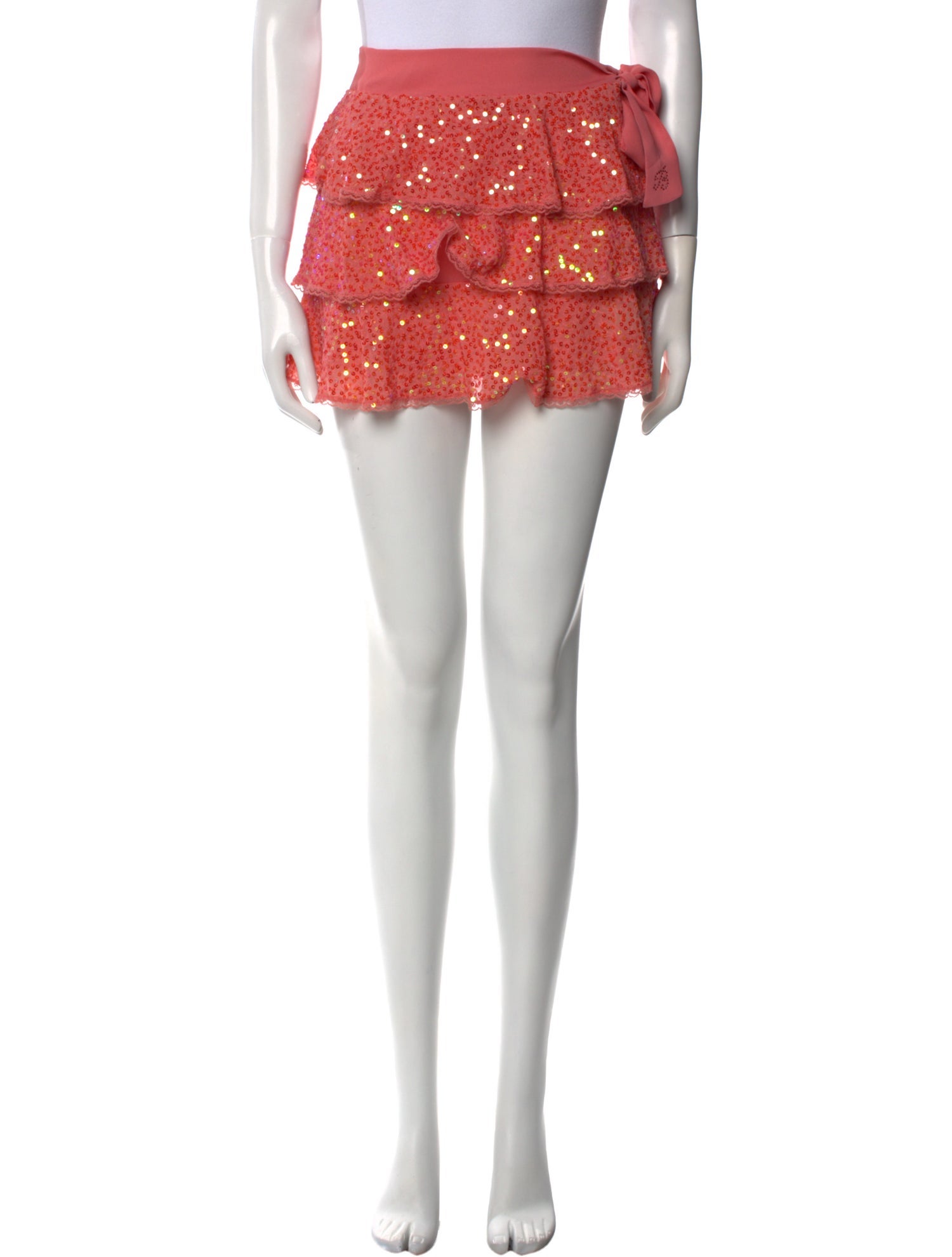 Miss Blumarine Silk Mini Skirt