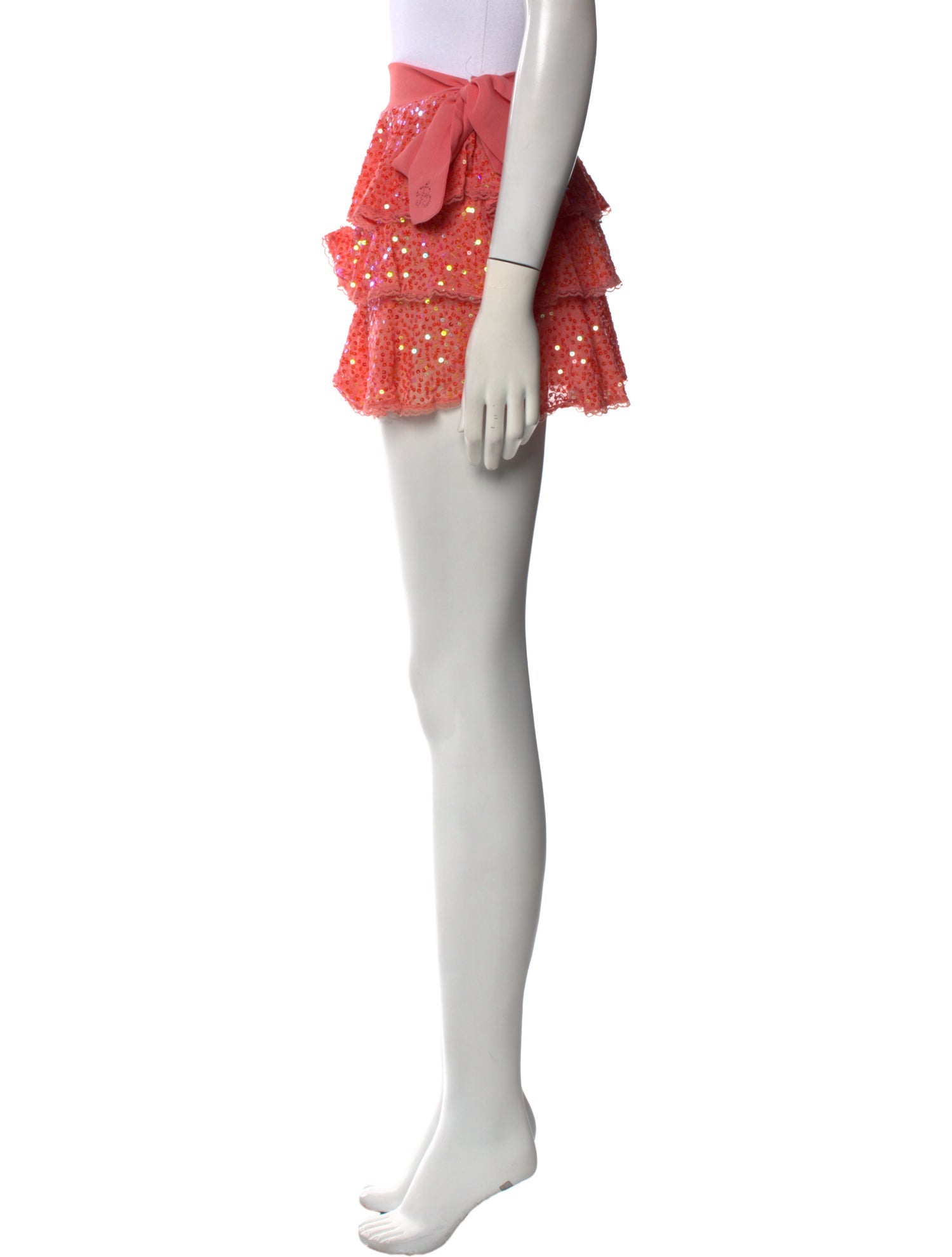 Miss Blumarine Silk Mini Skirt