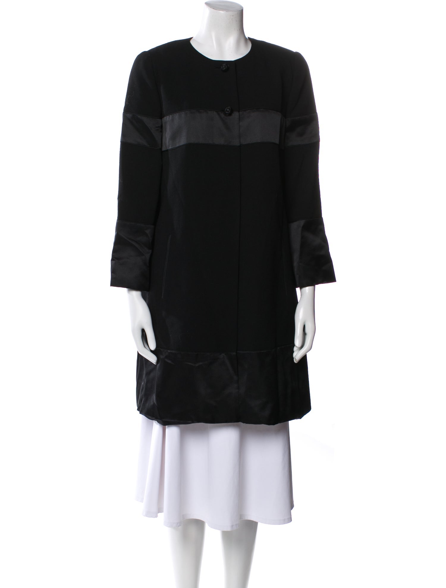 Michael Boris Wool Faux Fur Coat