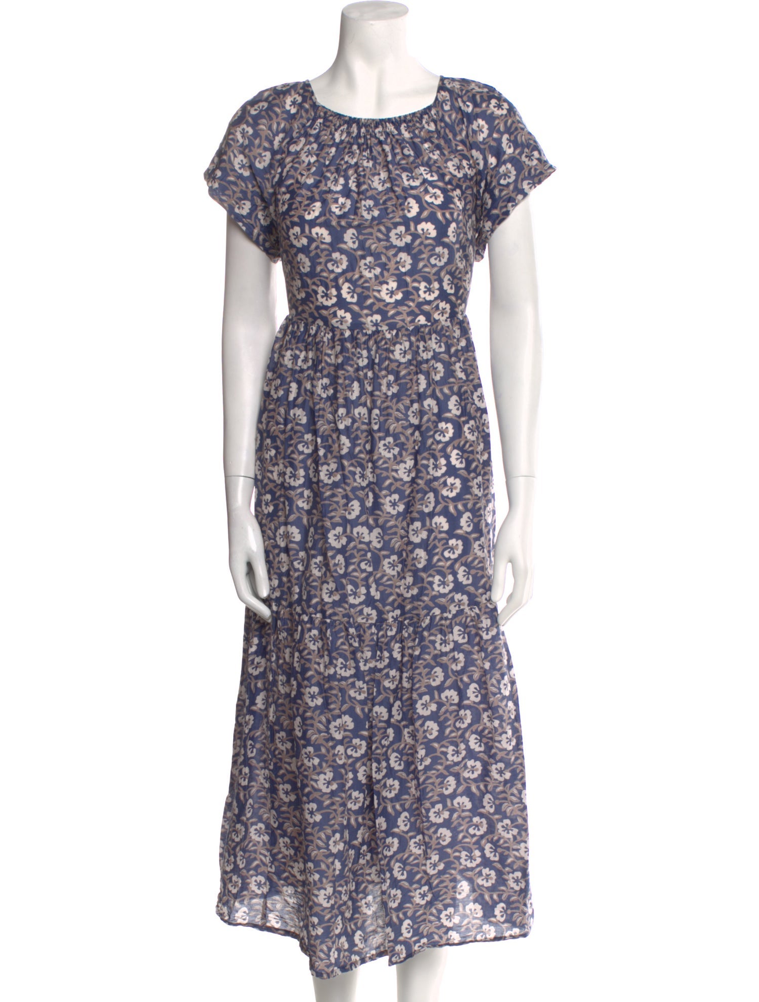 Mirth Caftans Floral Print Long Dress