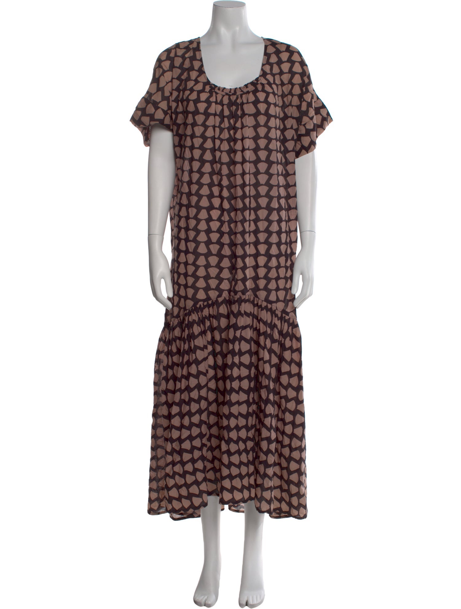 Mirth Caftans Printed Long Dress