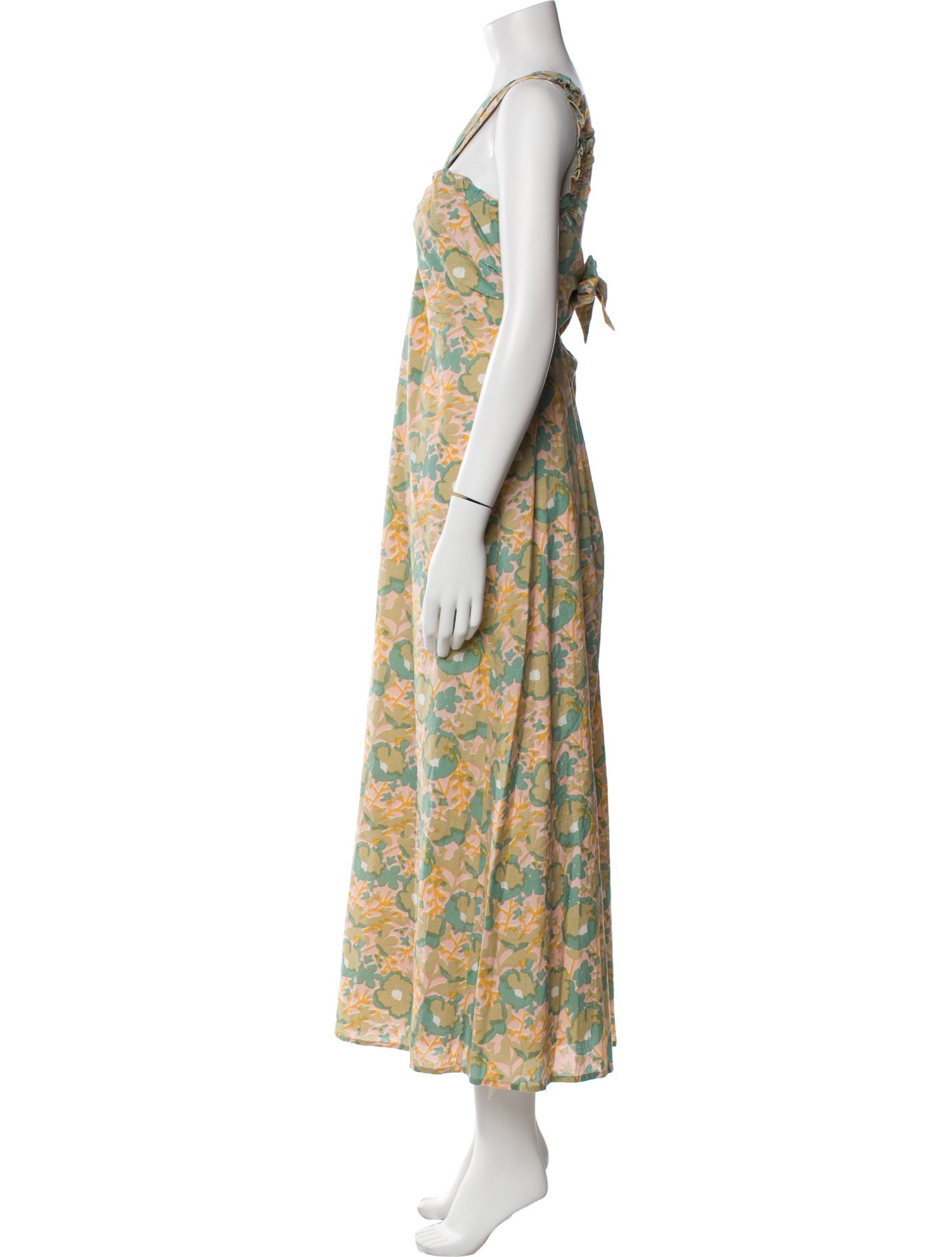 Mirth Caftans Floral Print Long Dress