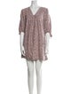 Mirth Caftans Floral Print Mini Dress