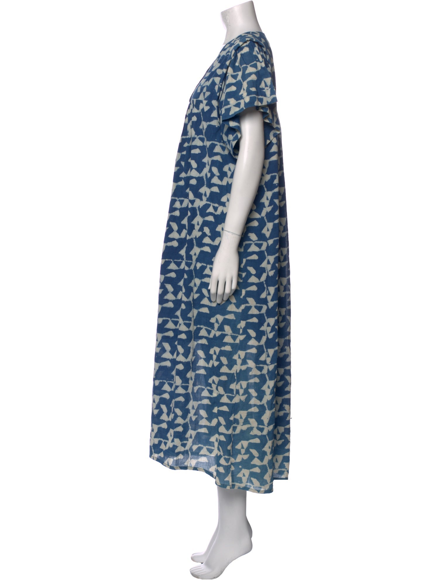 Mirth Caftans Printed Long Dress