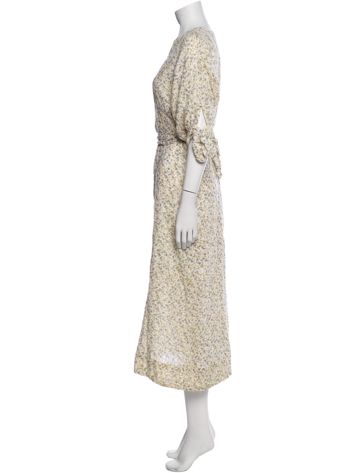 Mirth Caftans Floral Print Long Dress