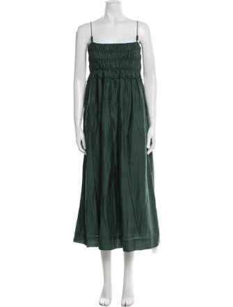 Mirth Caftans Square Neckline Long Dress