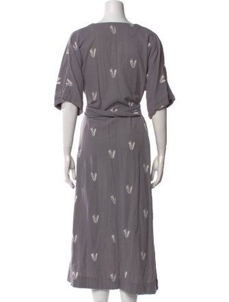 Mirth Caftans V-Neck Long Dress