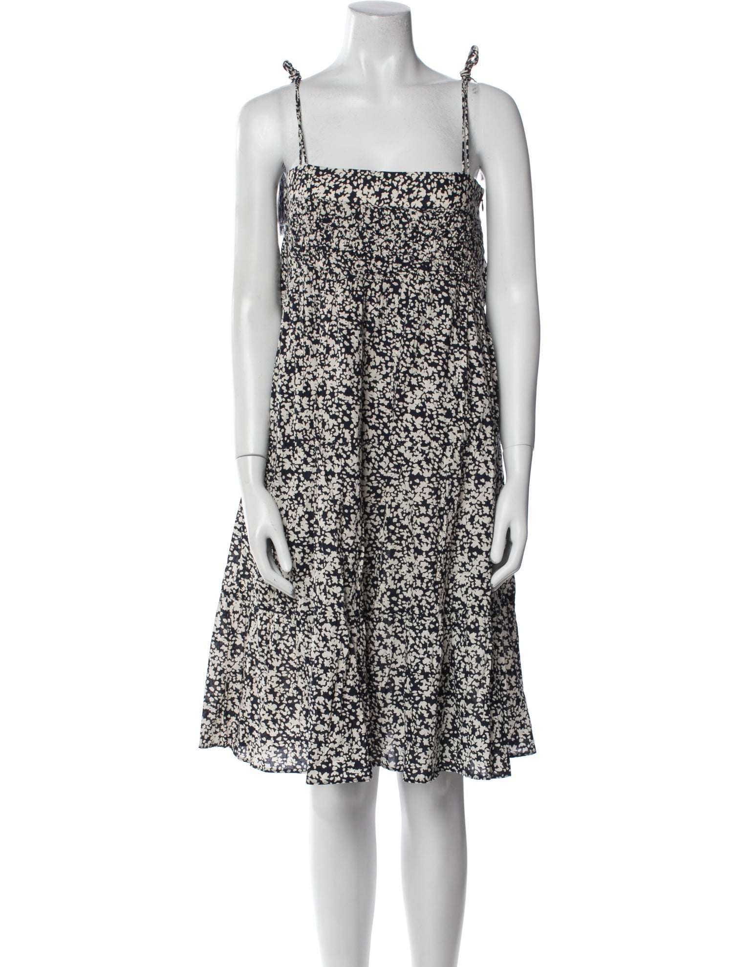 Mirth Caftans Floral Print Knee-Length Dress