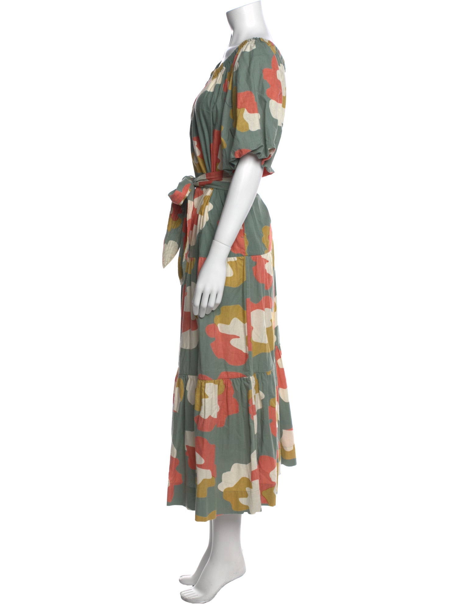 Mirth Caftans Floral Print Long Dress