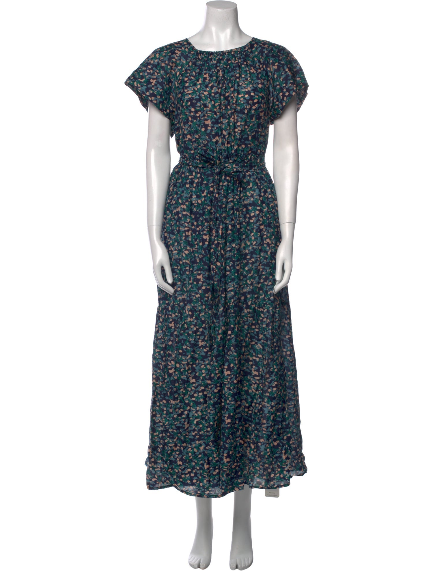 Mirth Caftans Floral Print Long Dress