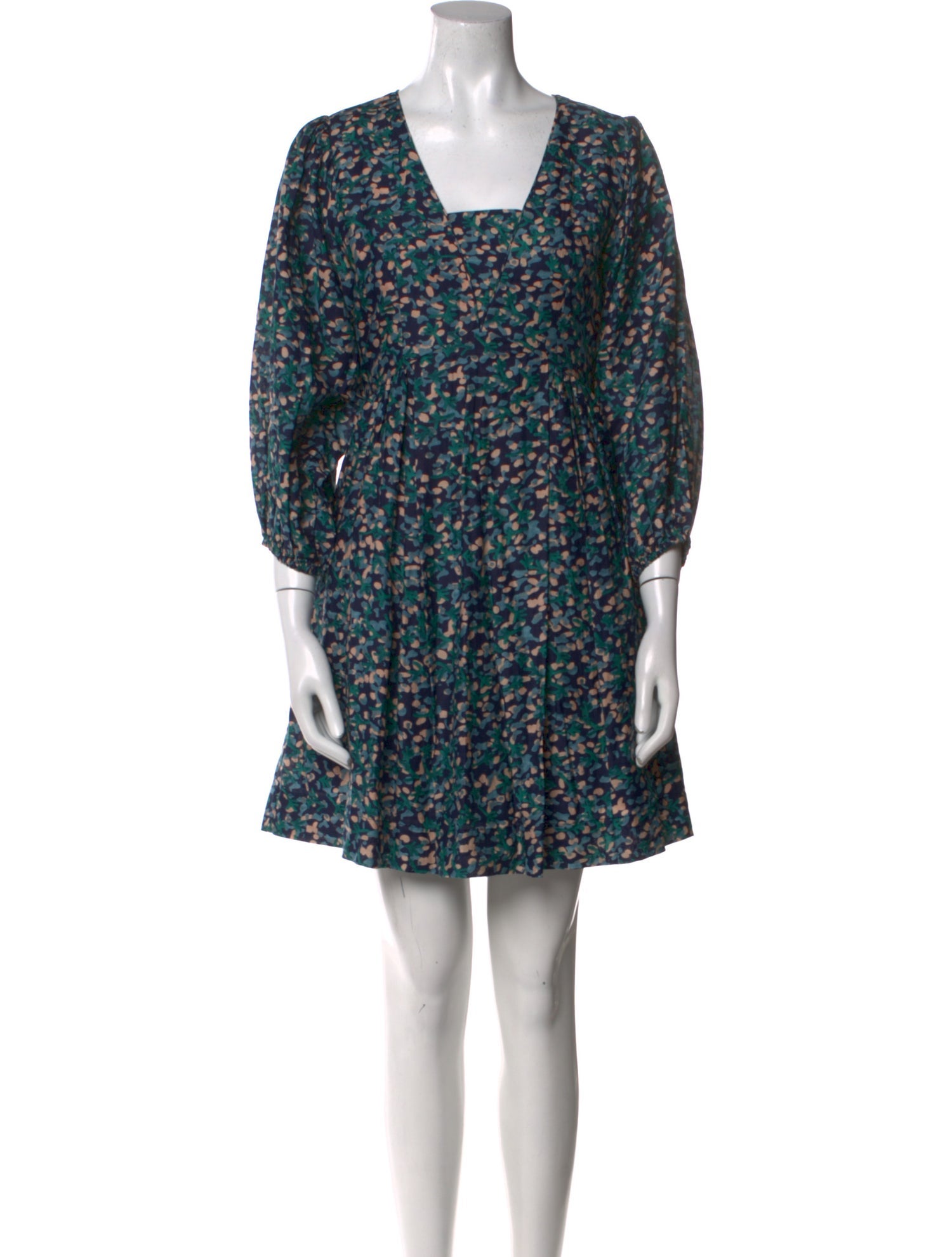 Mirth Caftans Floral Print Mini Dress w/ Tags