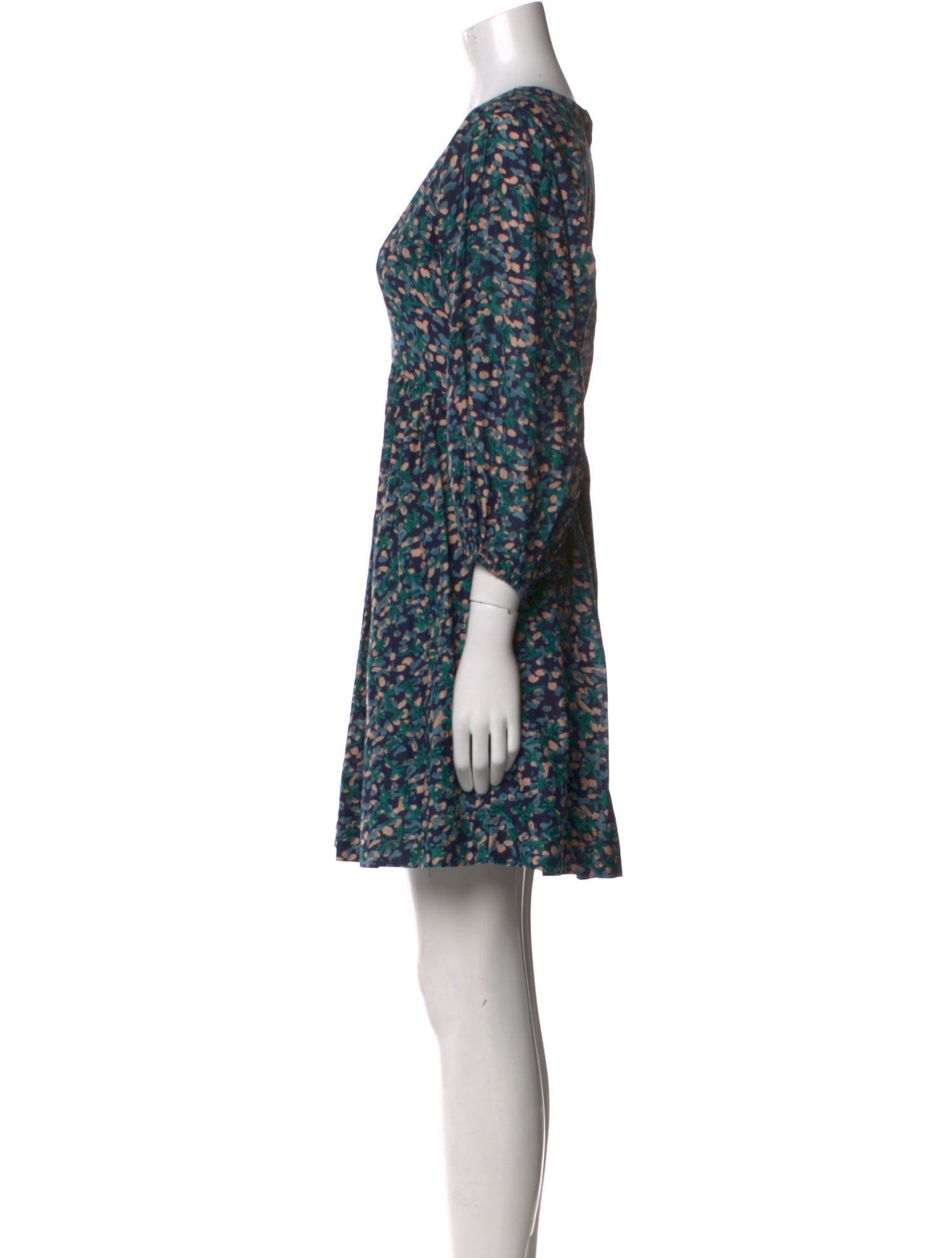 Mirth Caftans Floral Print Mini Dress w/ Tags