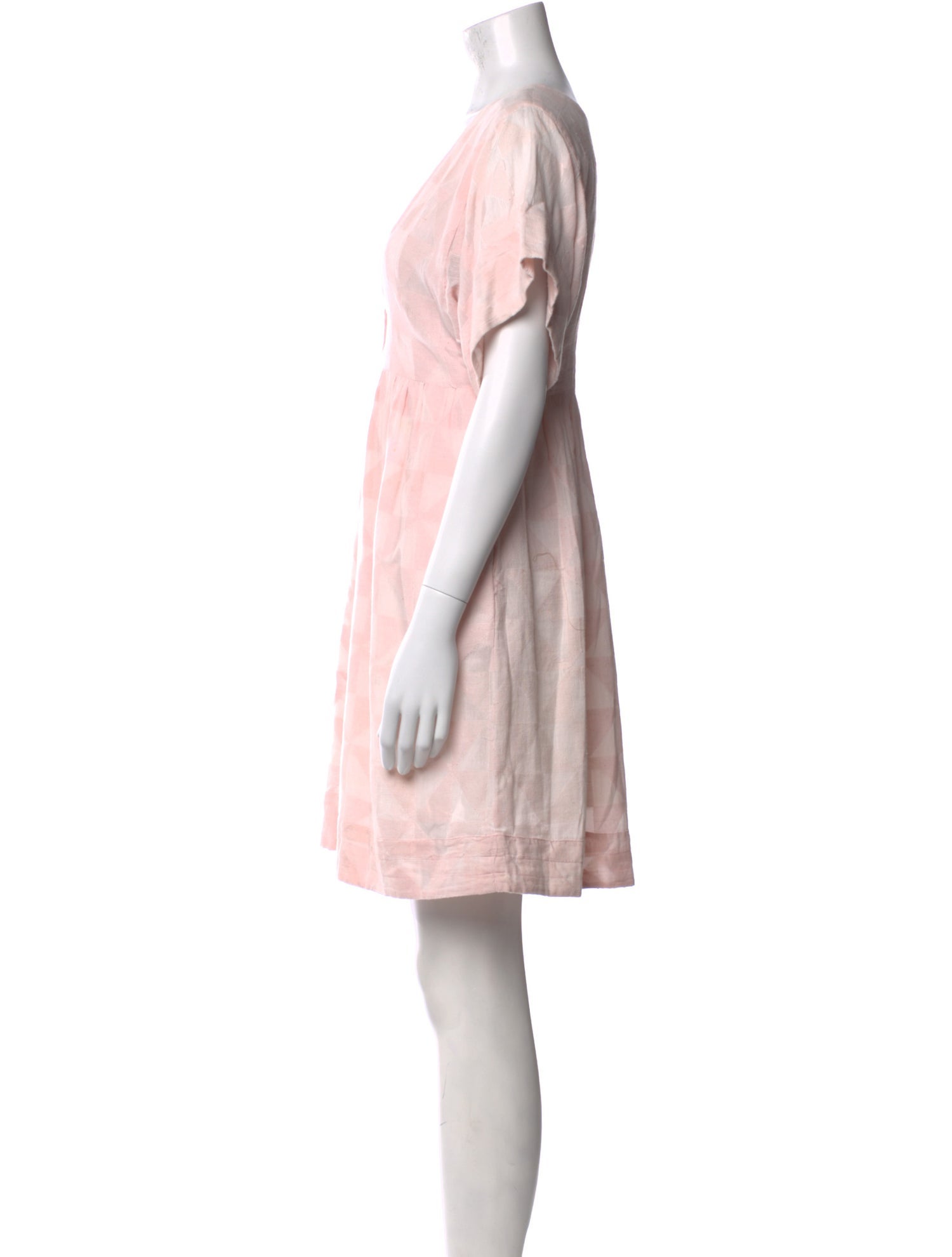 Mirth Caftans V-Neck Mini Dress